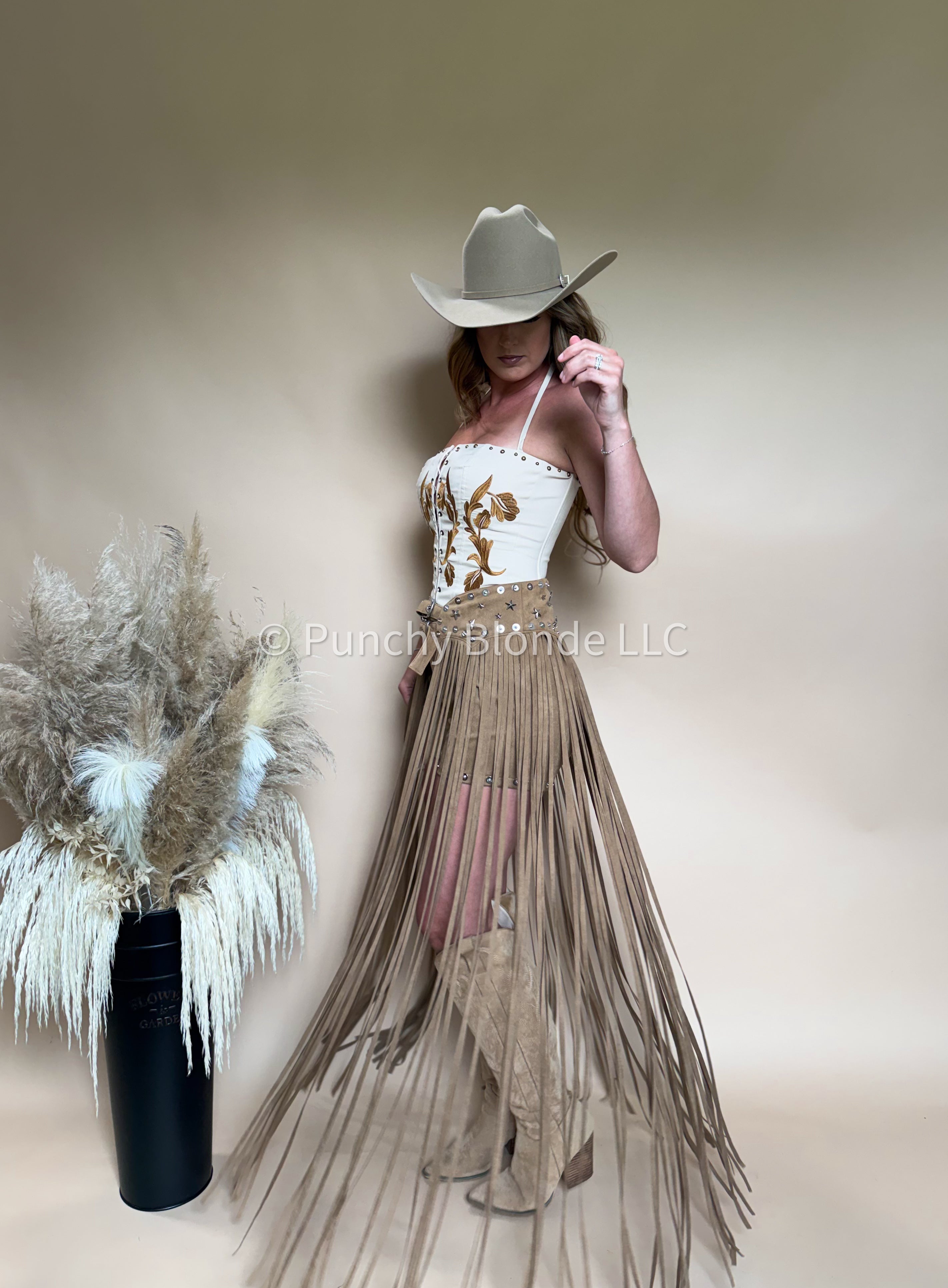 Honky Tonk Two Piece Set - Shorts & Belt Only