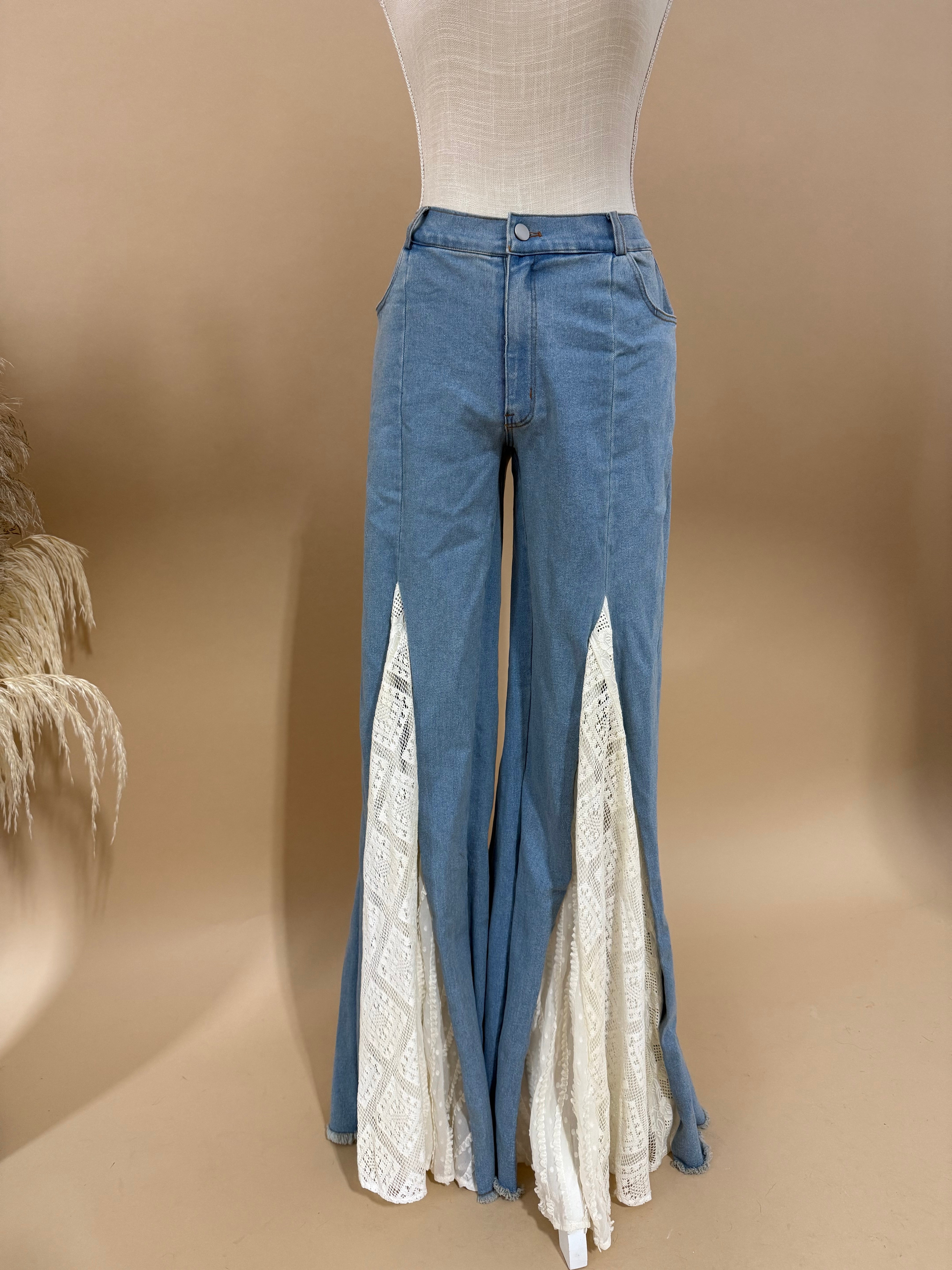 SALE Small Southern Angel Bell Bottoms