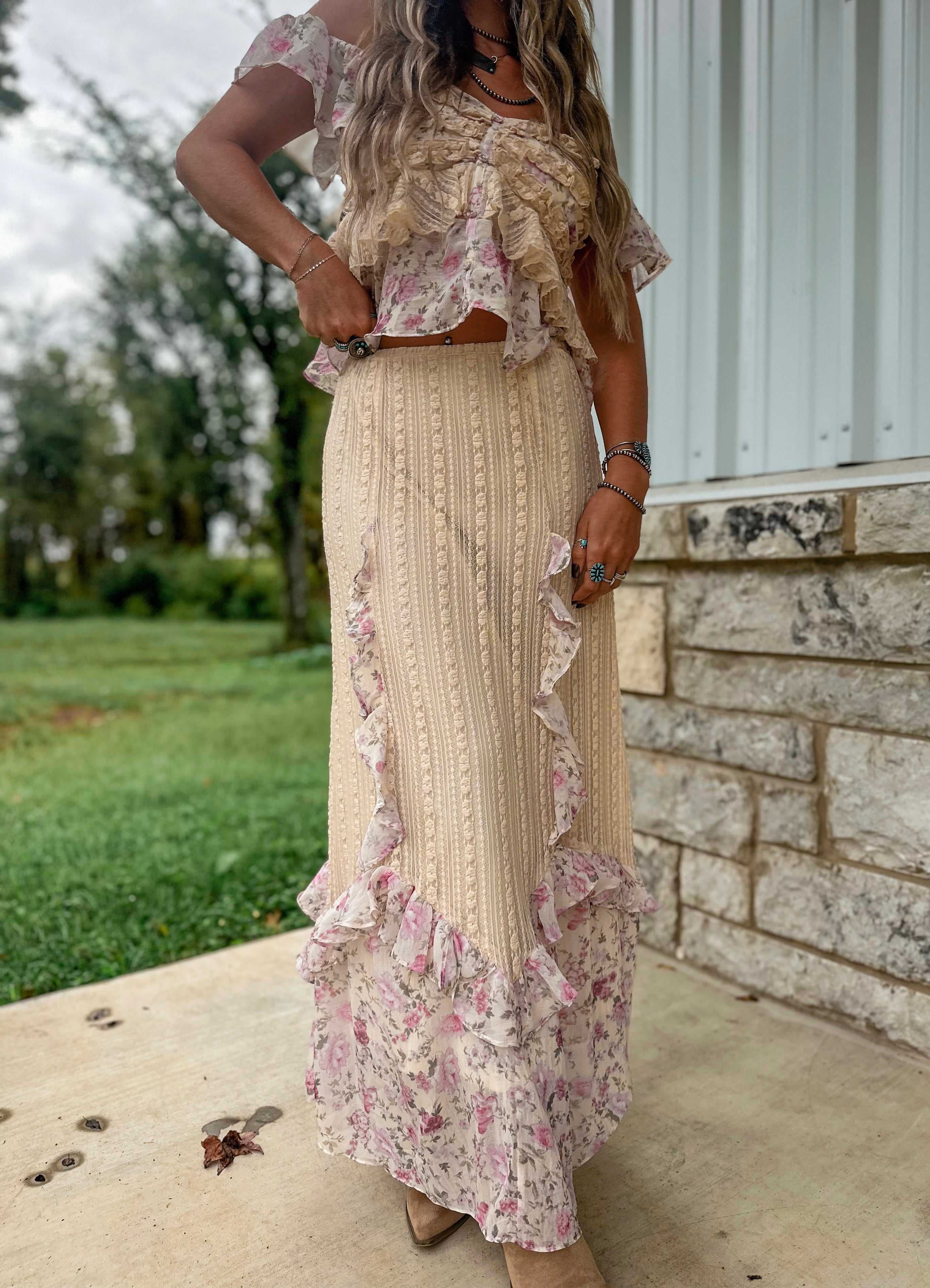 Full Bloom Maxi Skirt