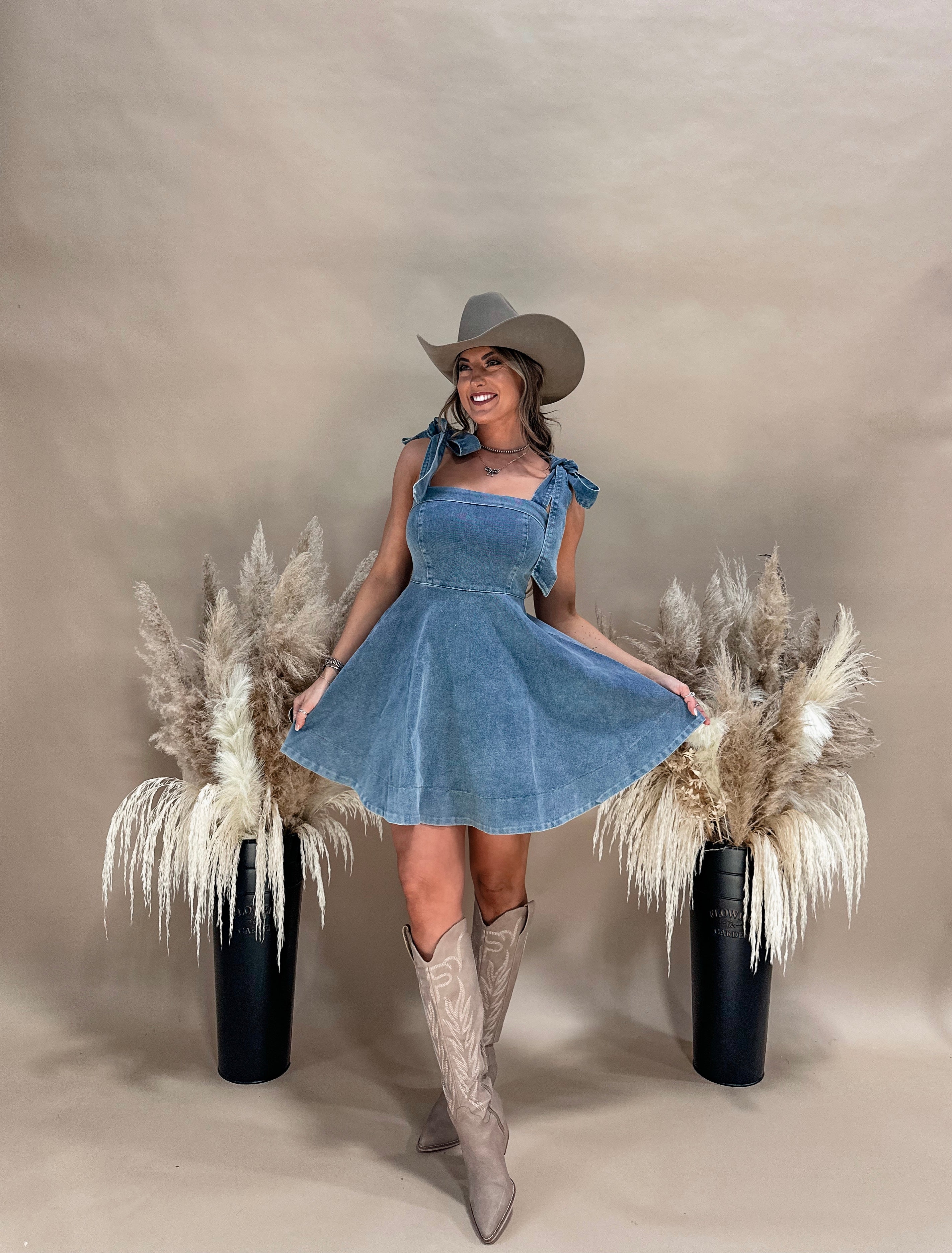 Vestido de Bebé Vaquero Azul