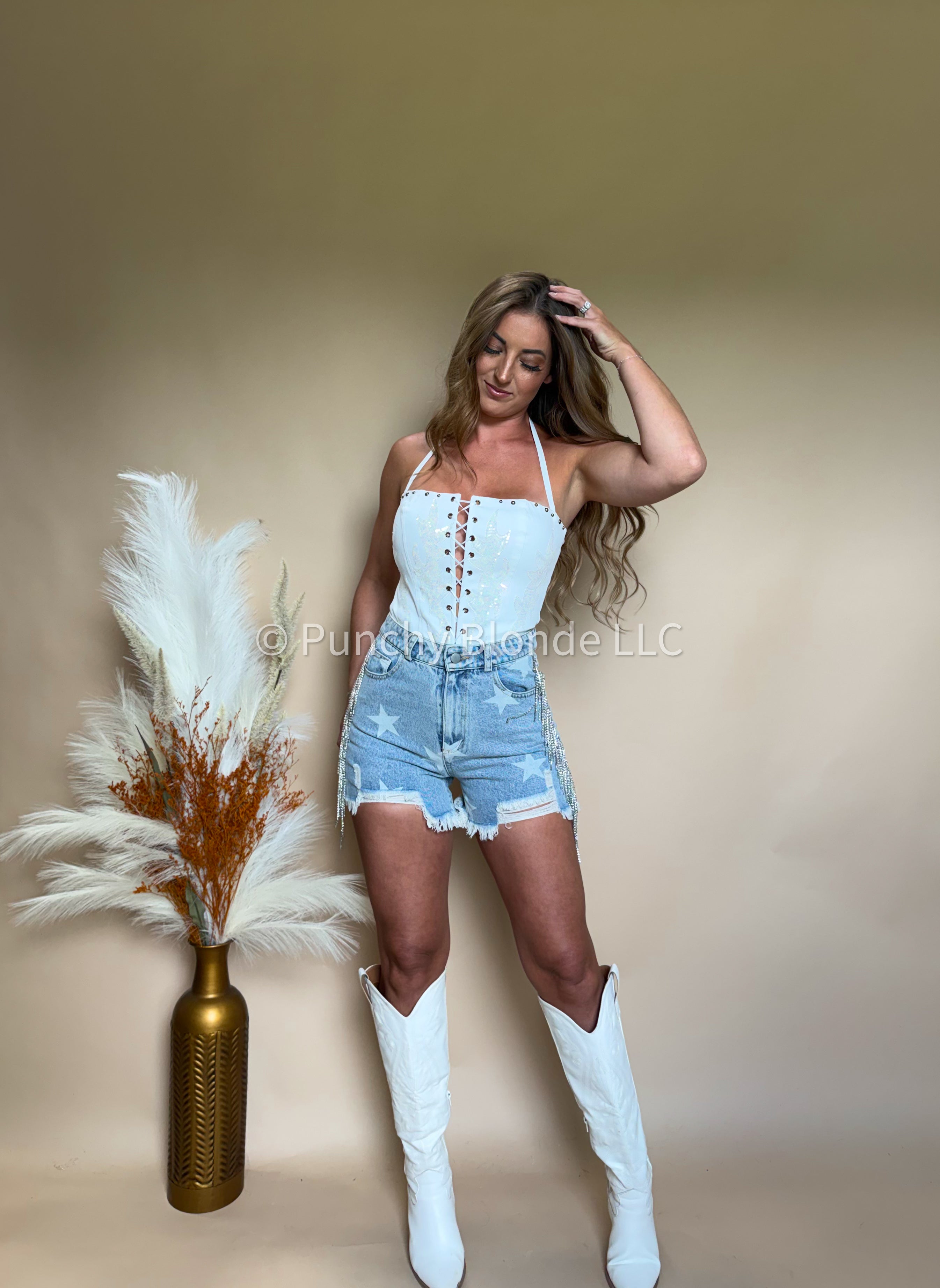 Sparkle Sweetheart Corset Top
