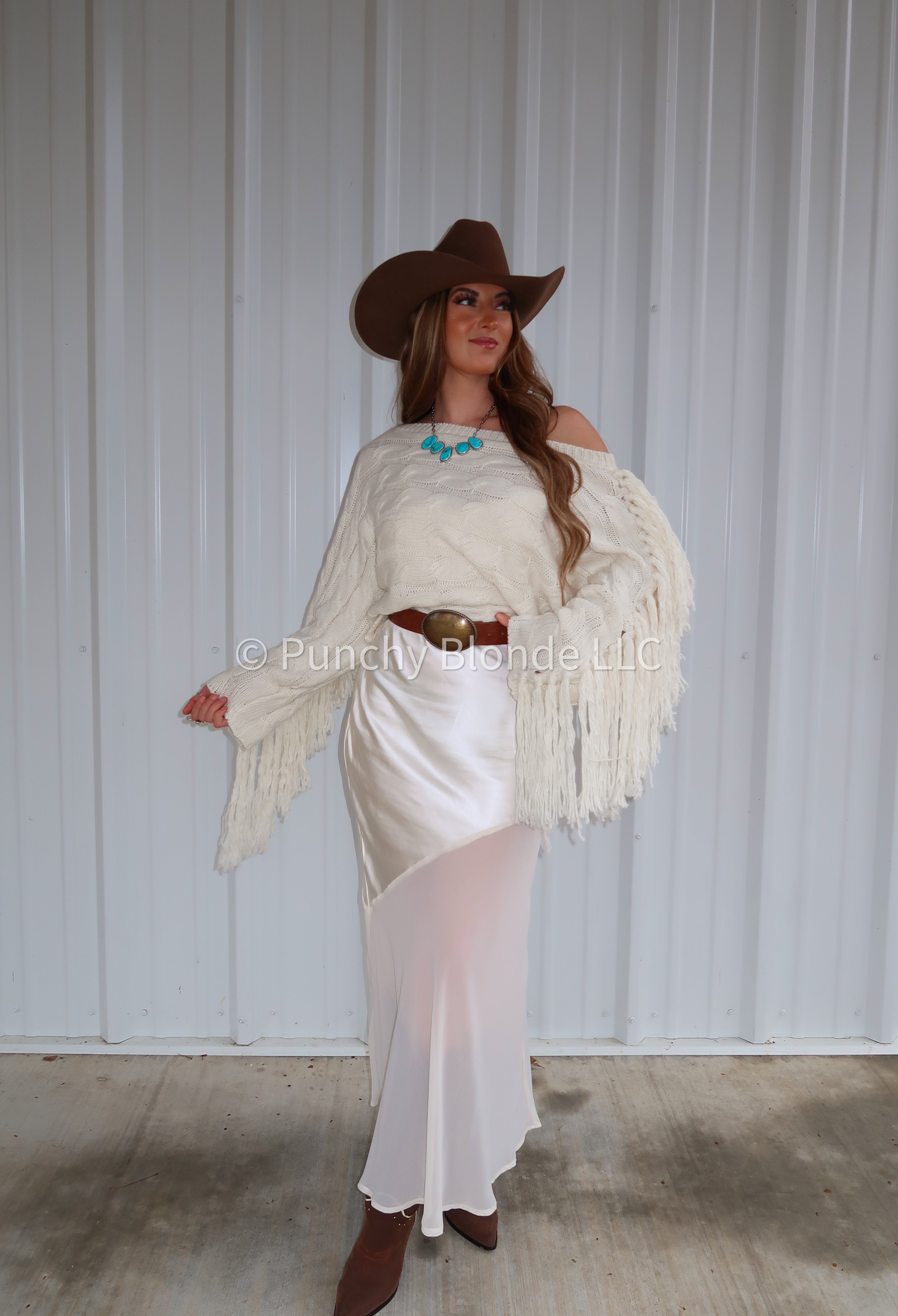 Ivory Western Sweater