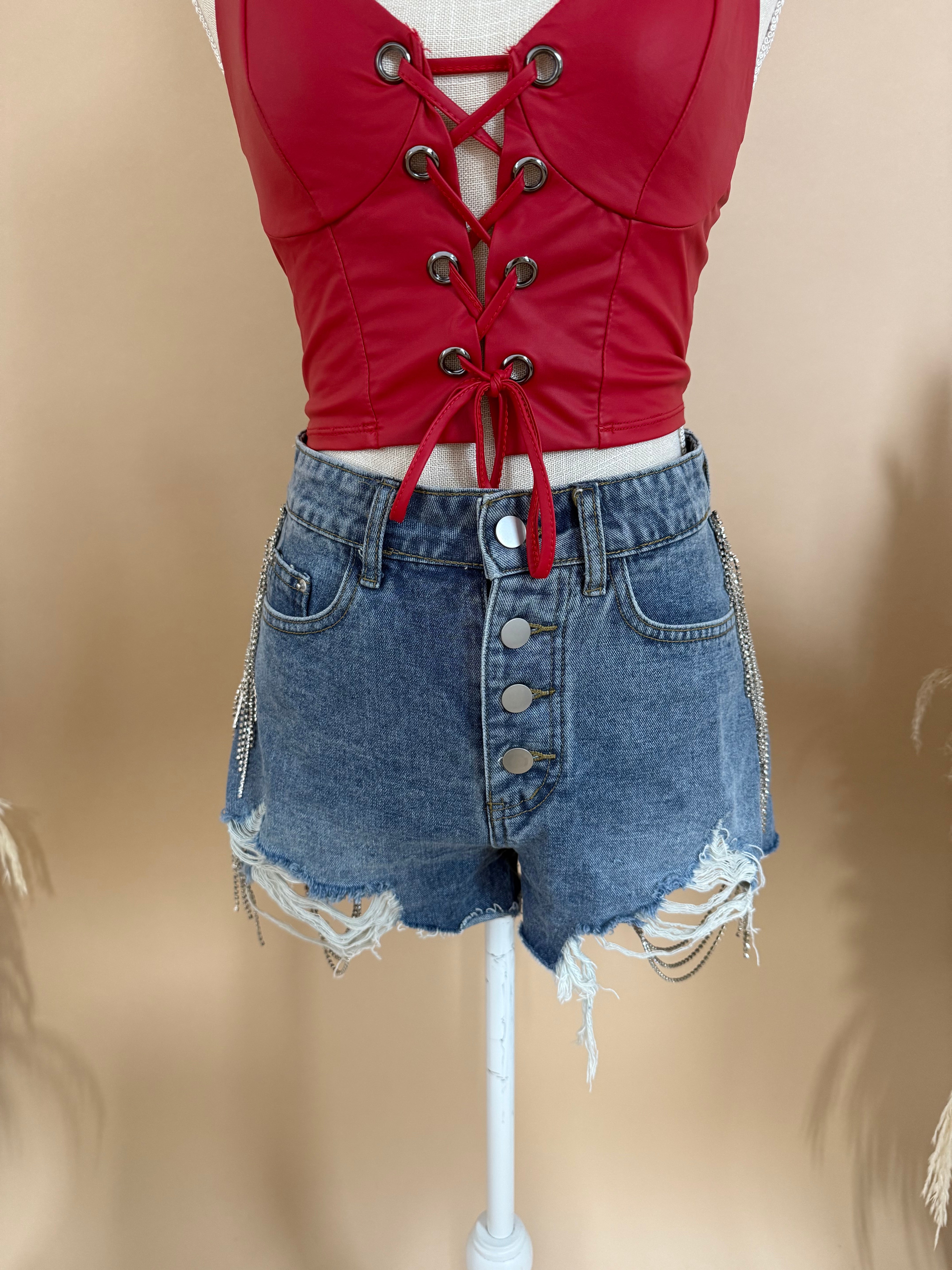 SALE Small Texas Rhinestone Shorts