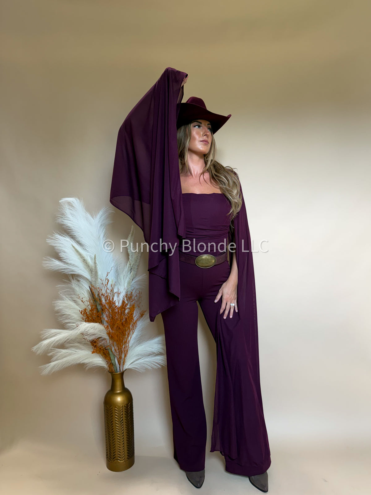 Burgundy Bliss Fly Away Jumpsuit