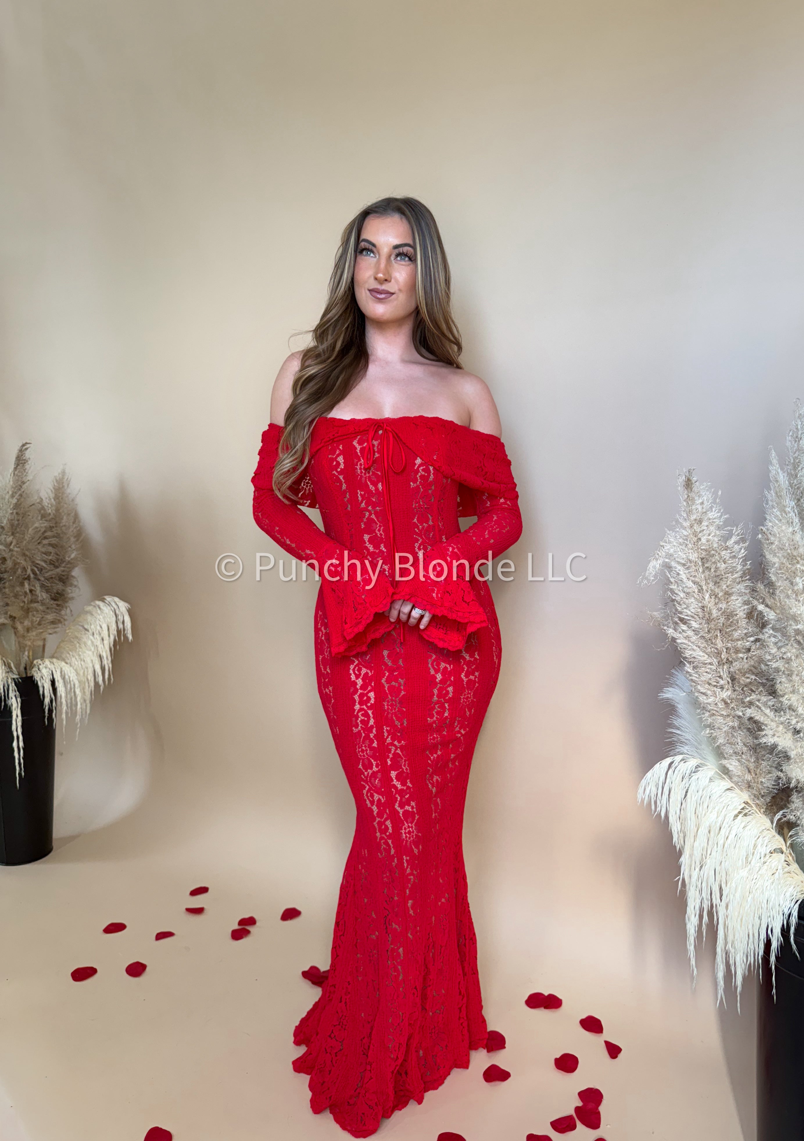 Two Dozen Roses Maxi Dress