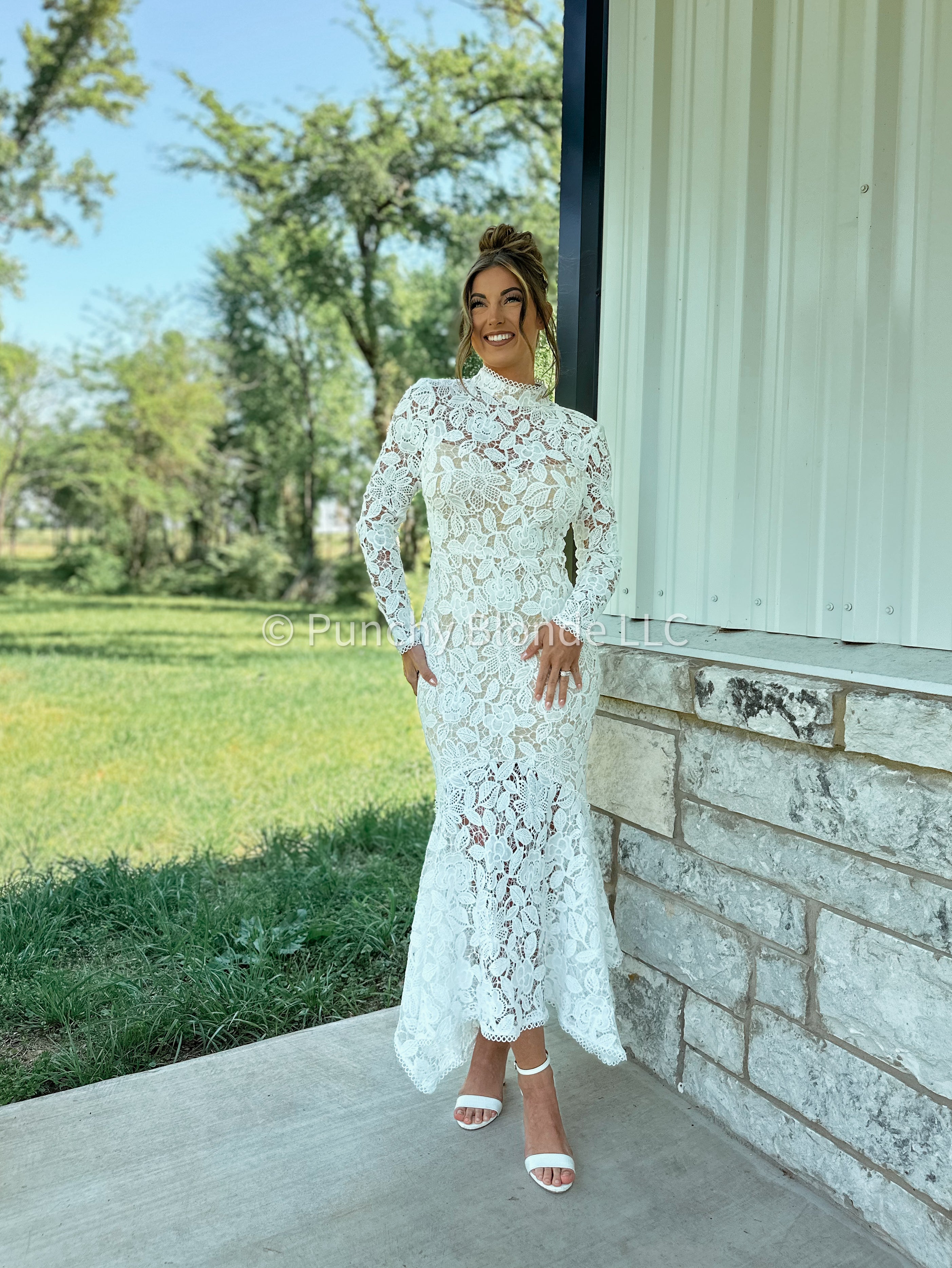 Sweet Lace Midi Dress