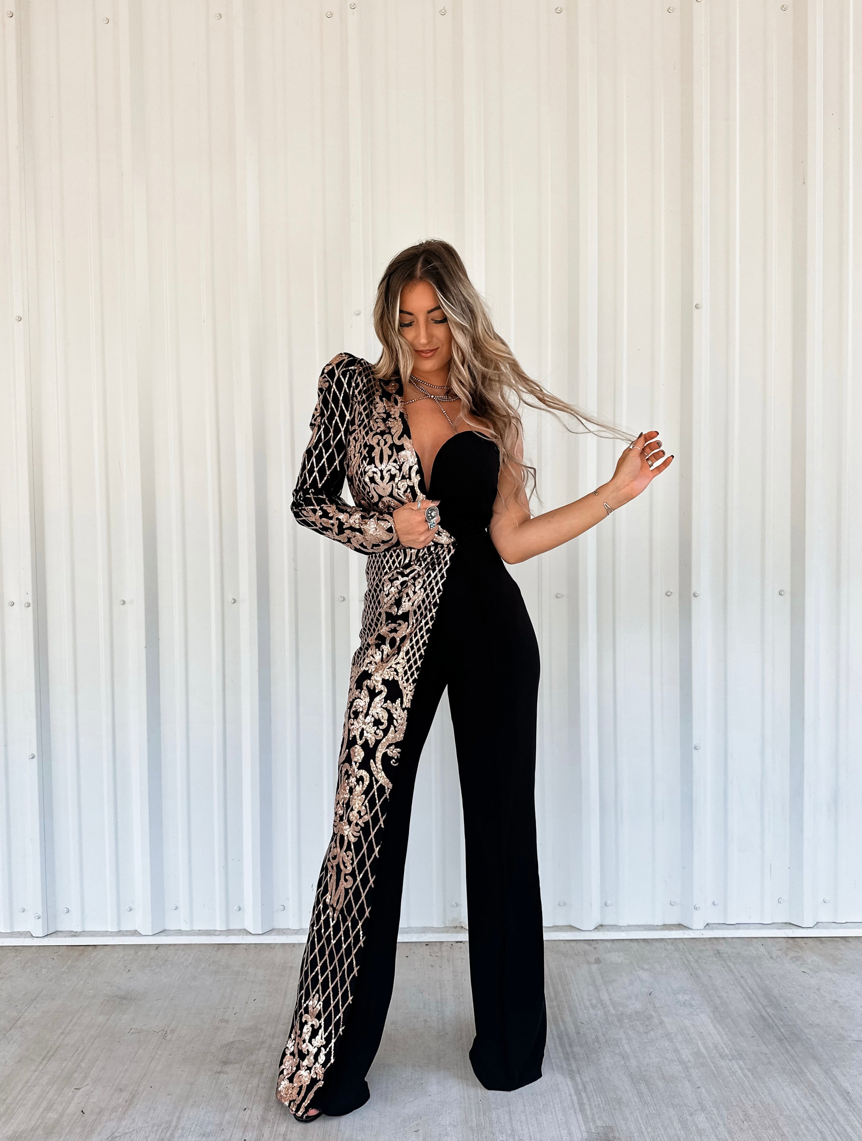 Vegas Sequin Jumpsuit