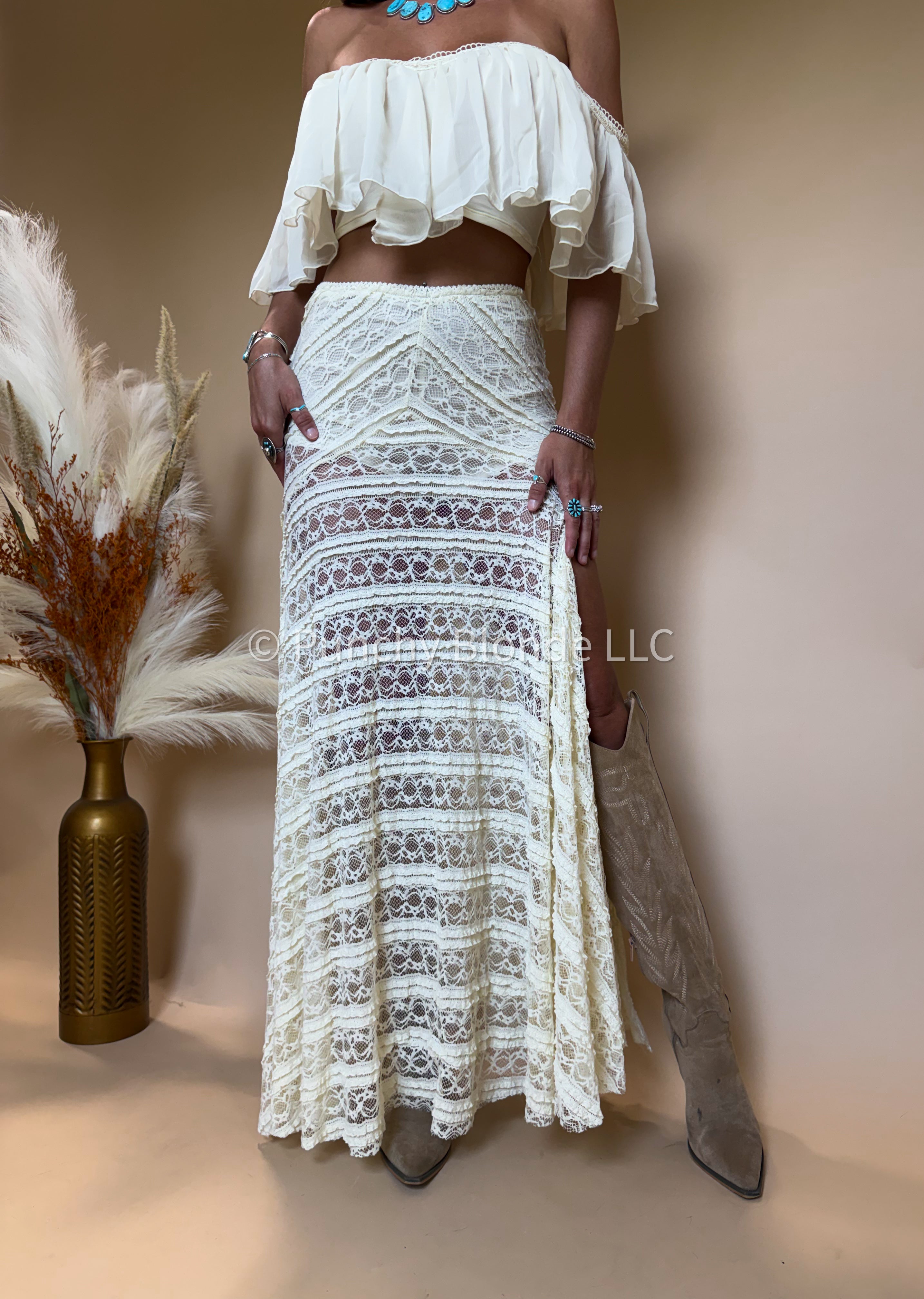 Prairie Veil Lace Skirt