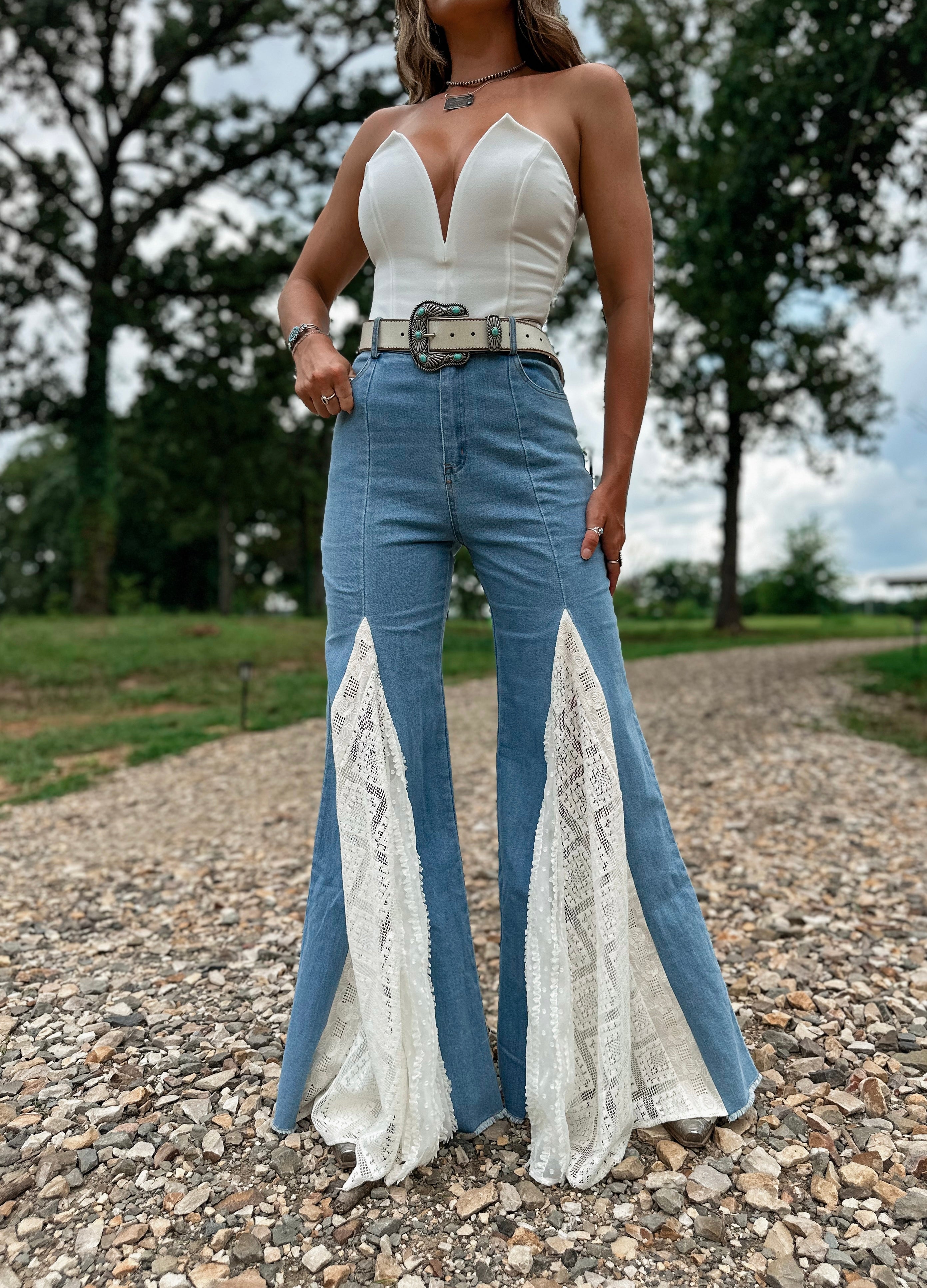 Blue Jean Angel Bell Bottoms