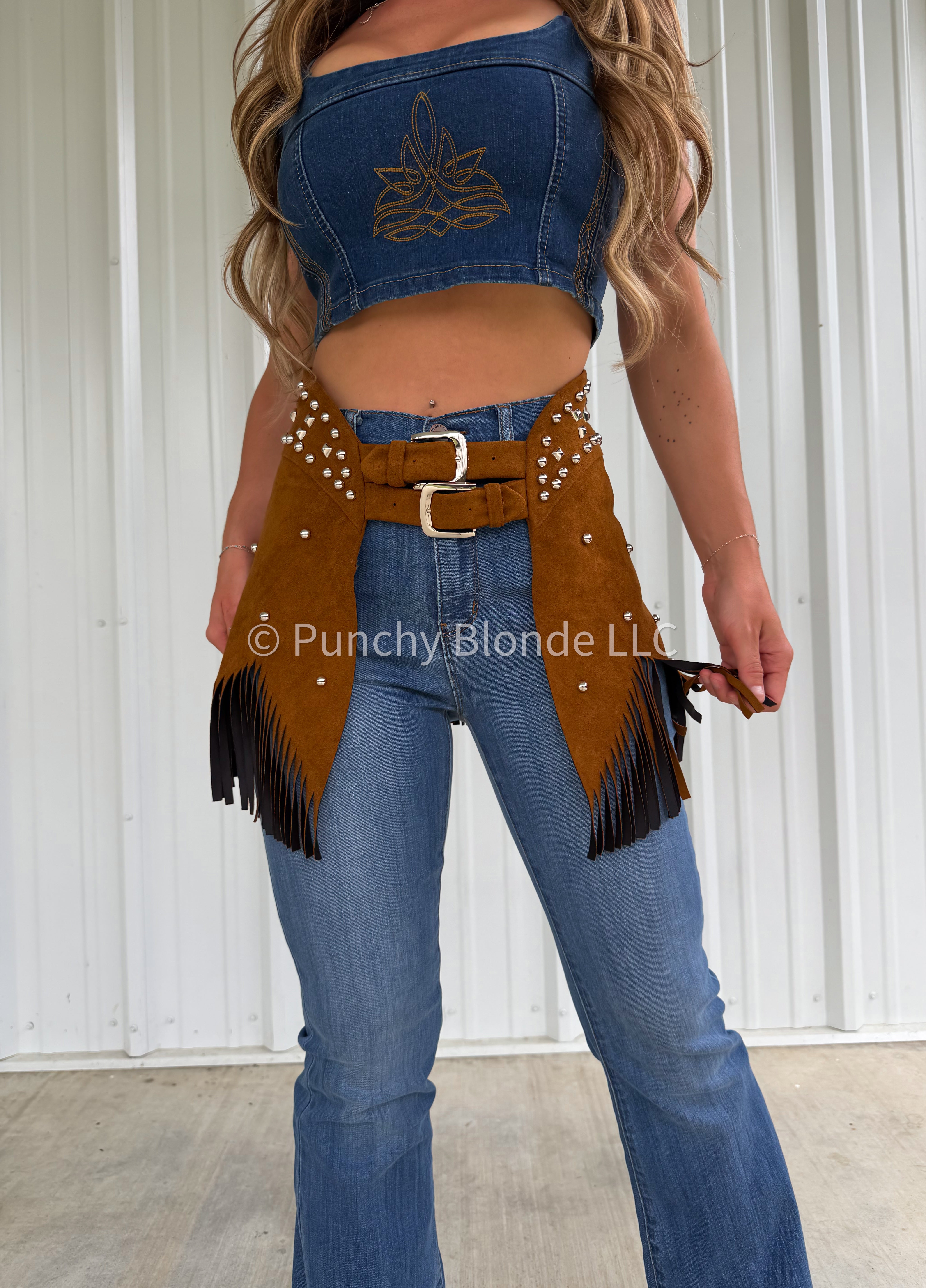 Golden Spur Belt Skirt