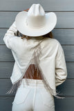 FINAL SALE Small Rhinestone Cowgirl Fringe Jacket