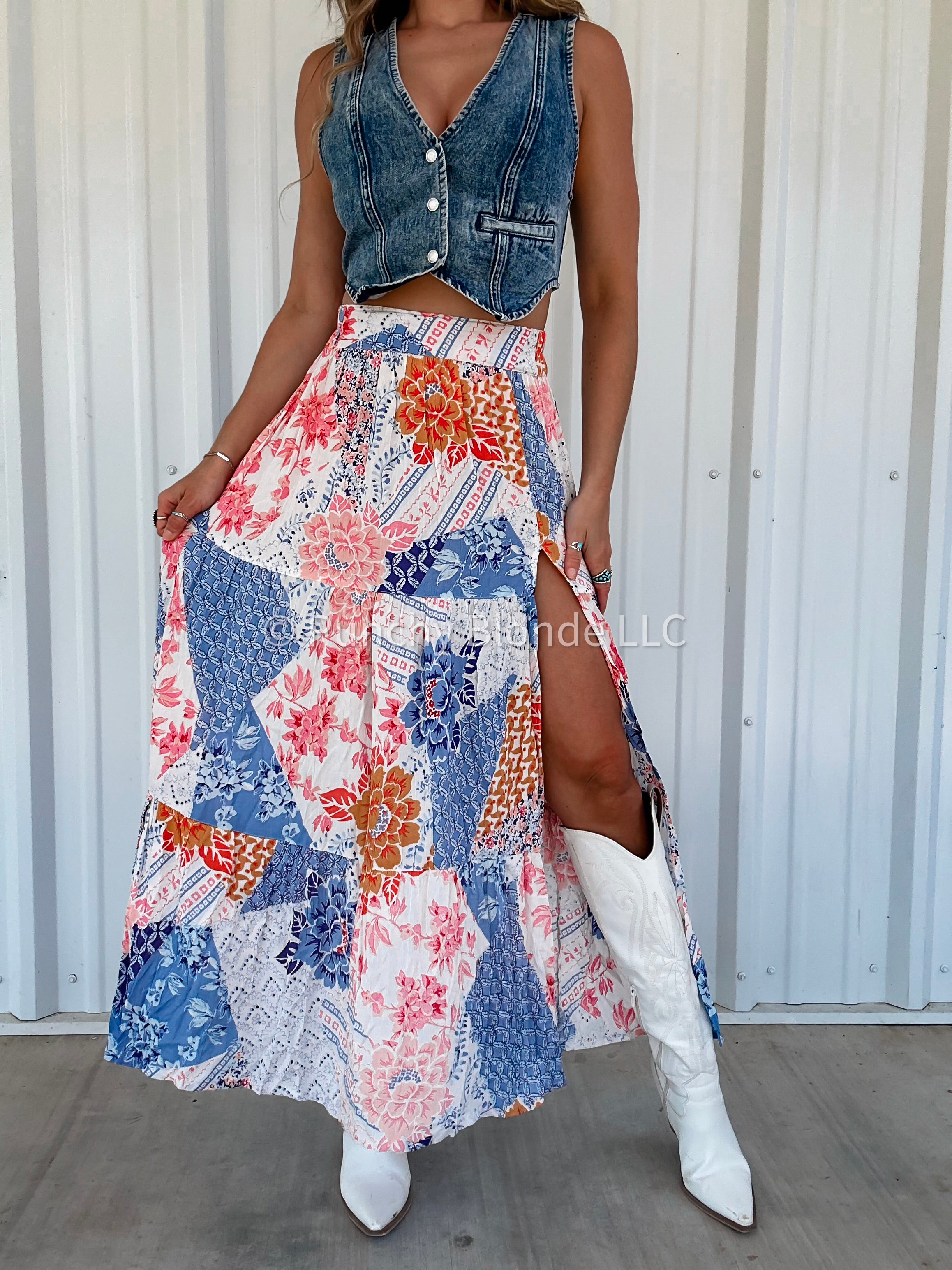 Country Twang Maxi Skirt