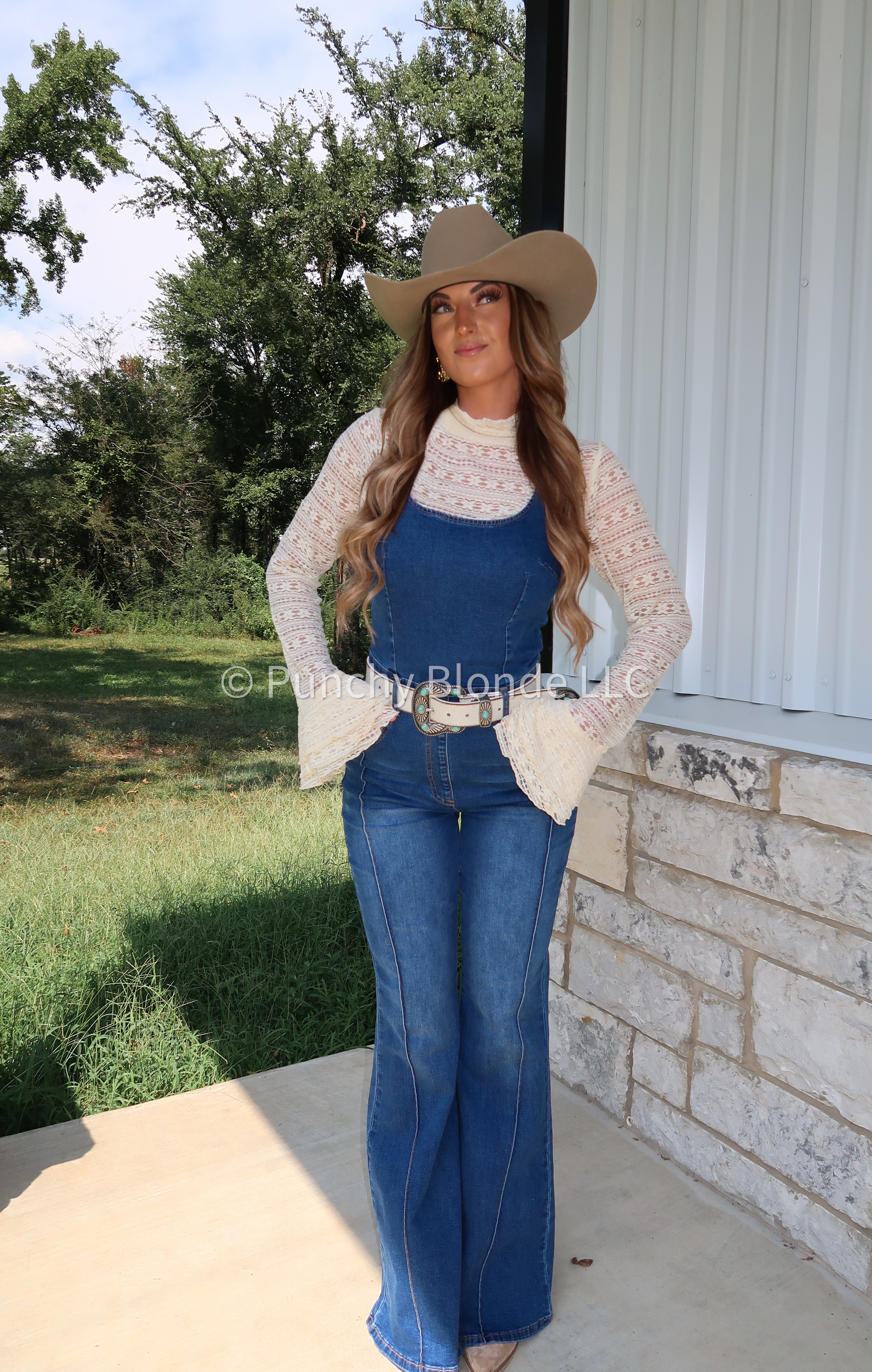 Vintage Hippie Denim Jumpsuit