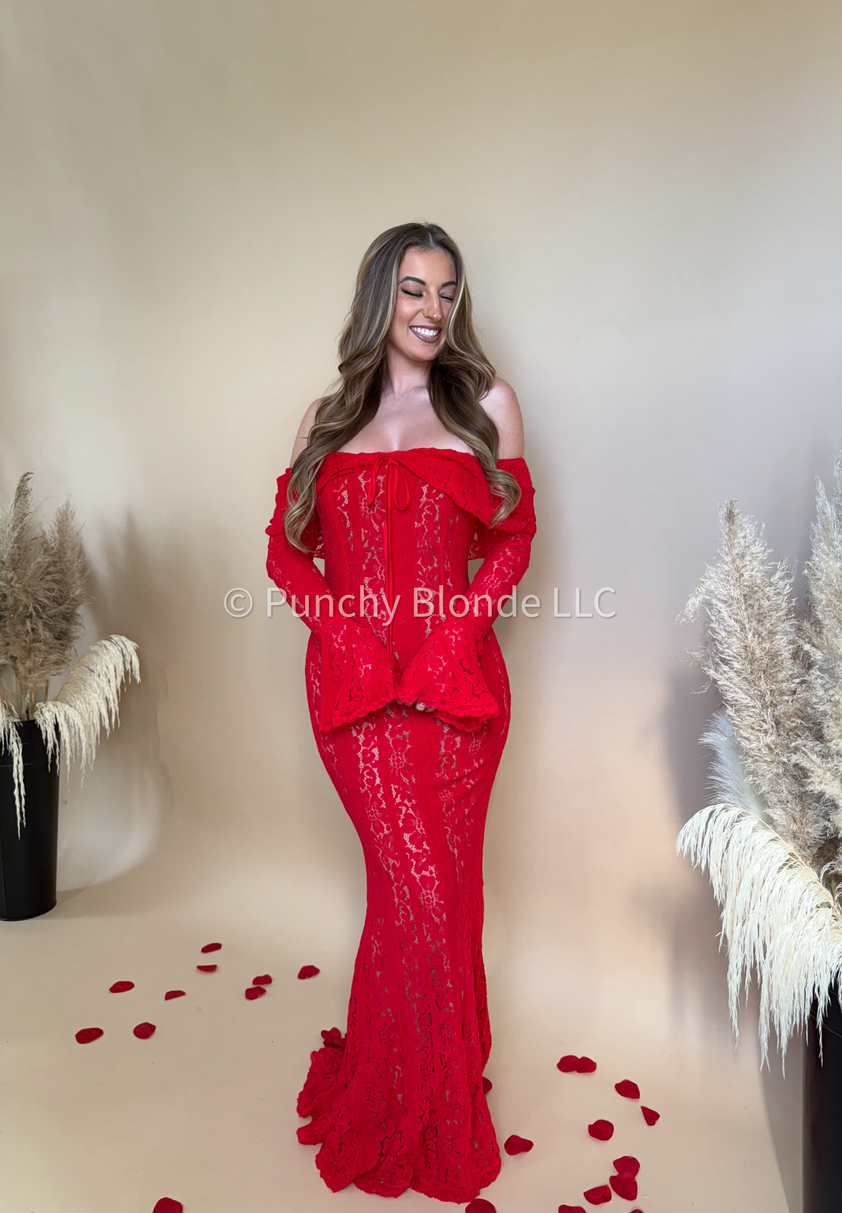 Two Dozen Roses Maxi Dress