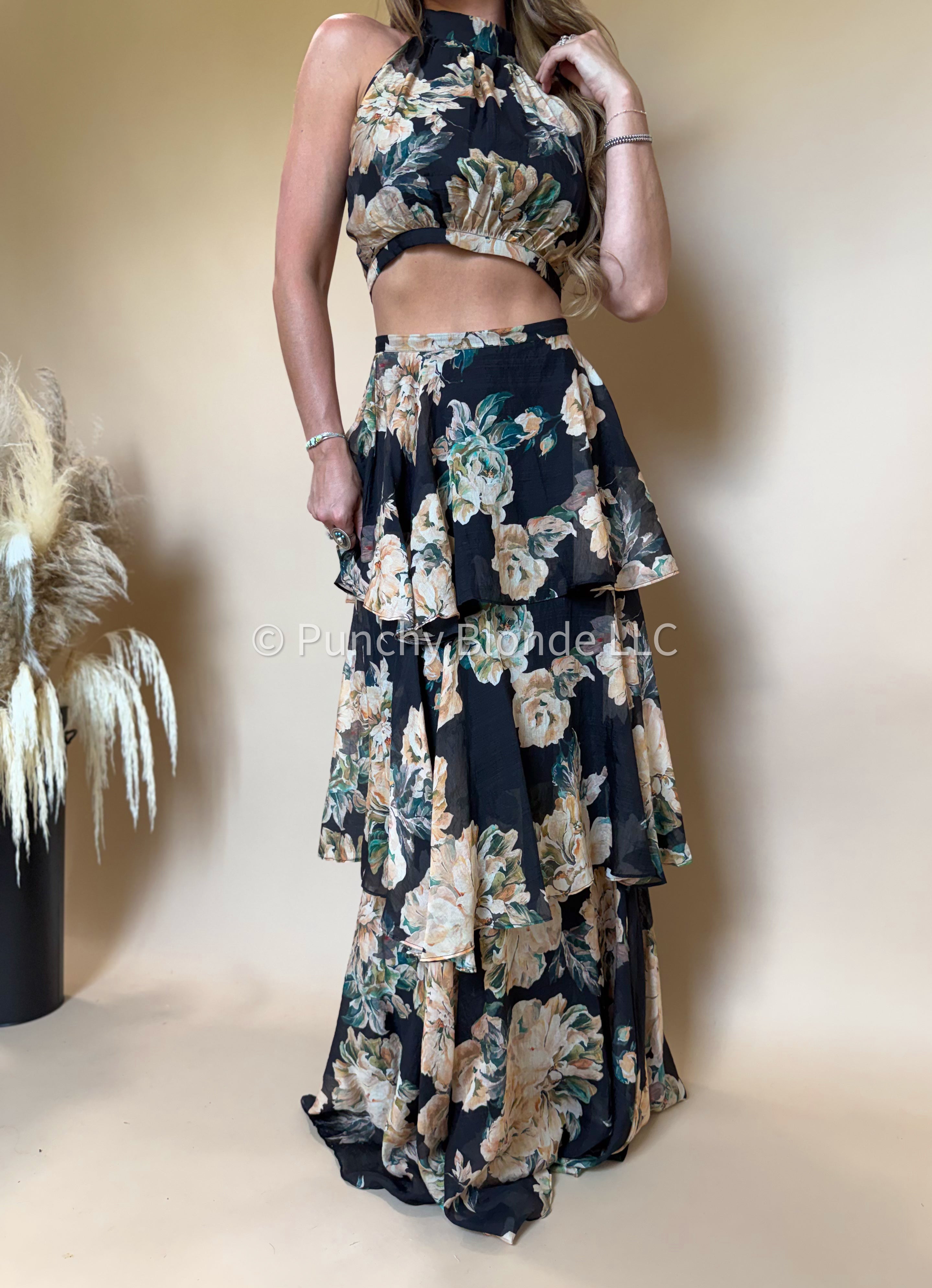 Black Dahlia Two Piece Set