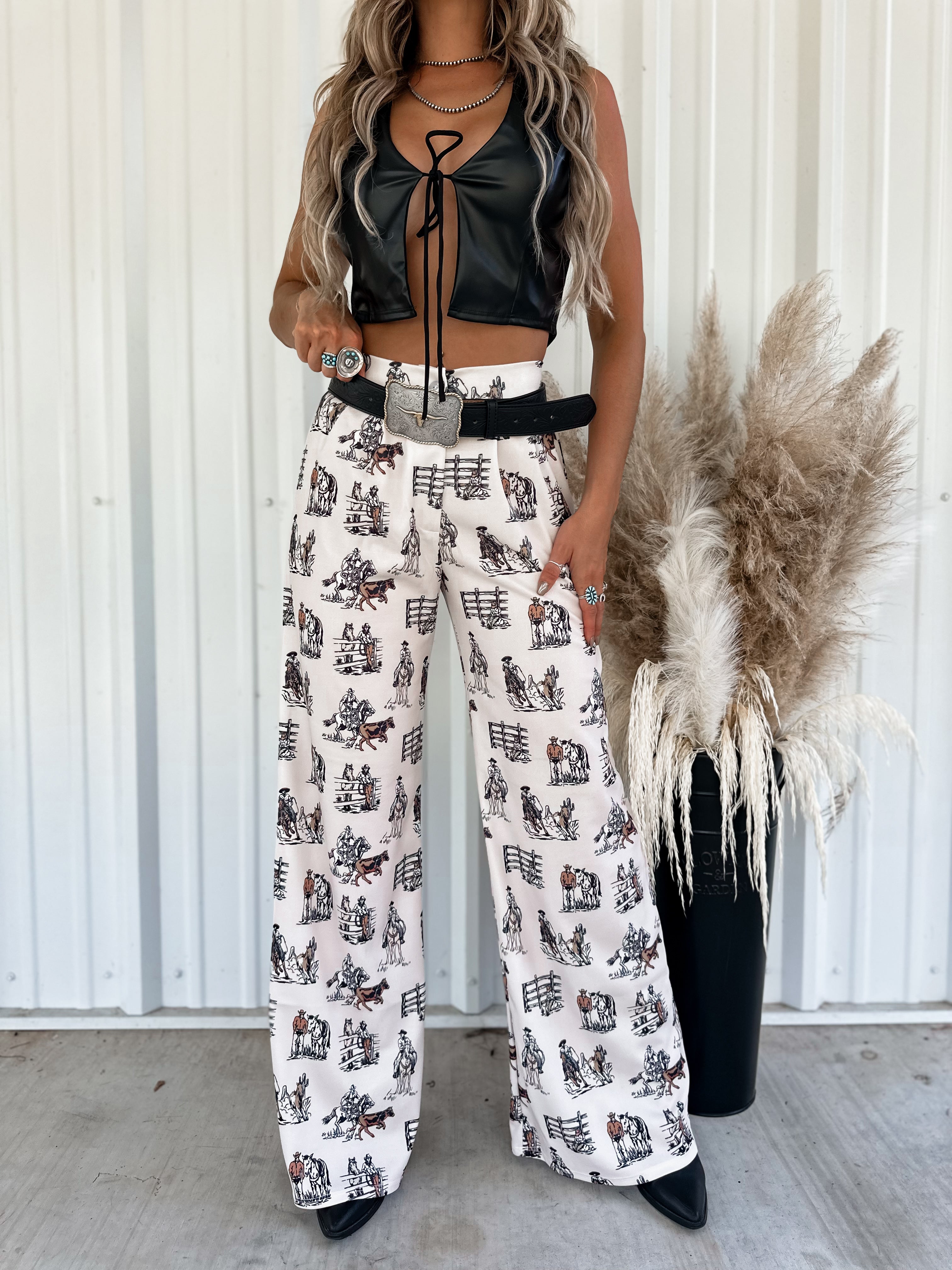 Ropin’ West Wide Leg Pants