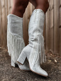 Boot Scootin Bride Fringe Cowgirl Boots