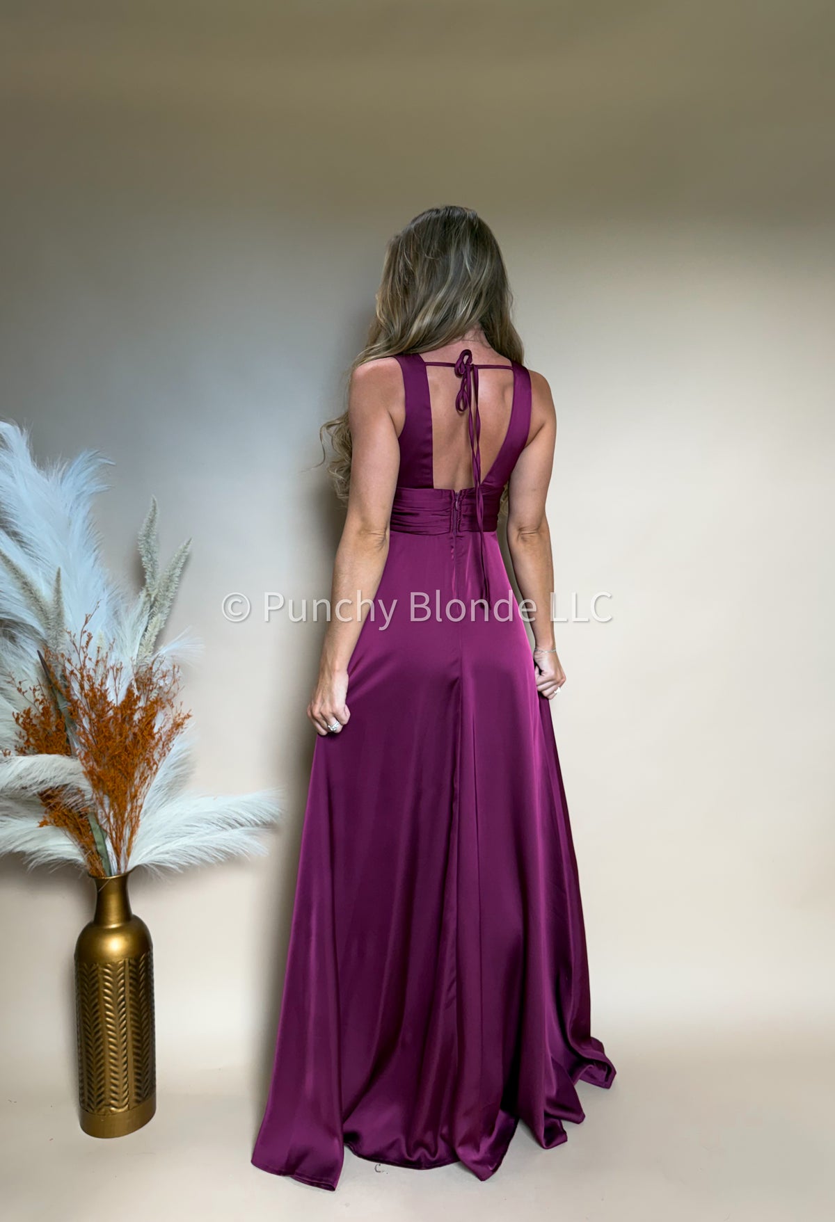 Merlot Nights Maxi Dress