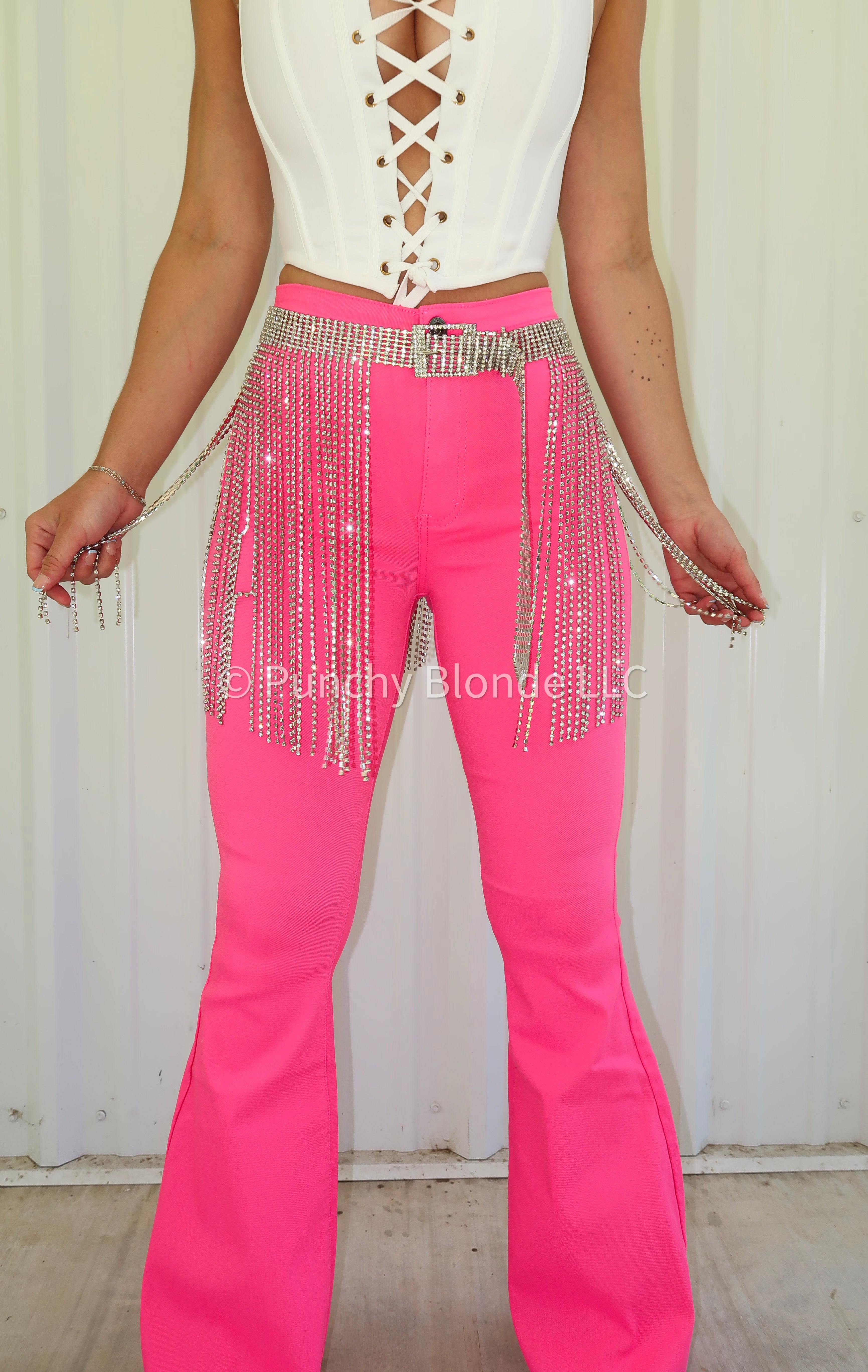 Gürtel mit Strassfransen