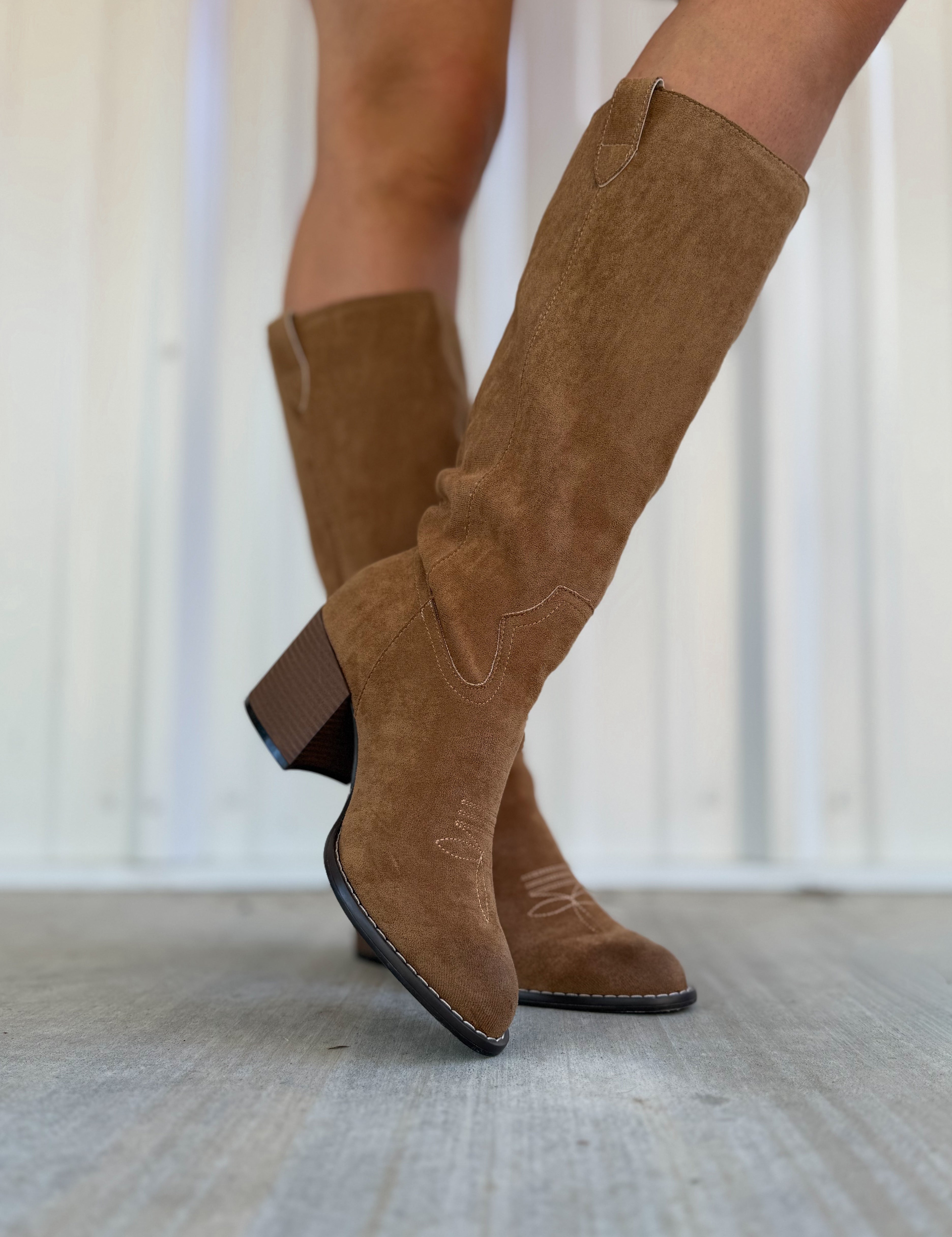 Latte Stitch Boots