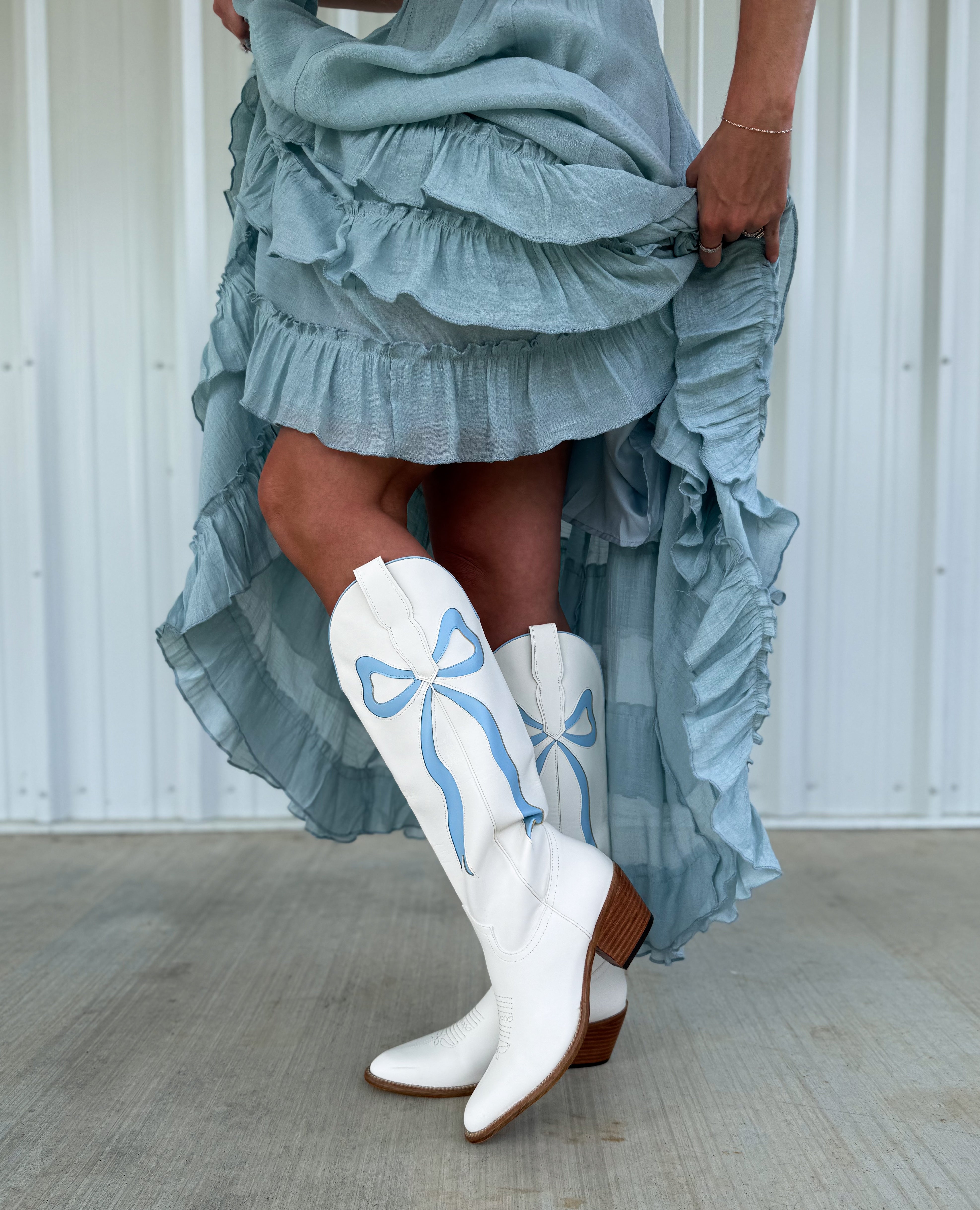 Baby’s Blue Bow Boots
