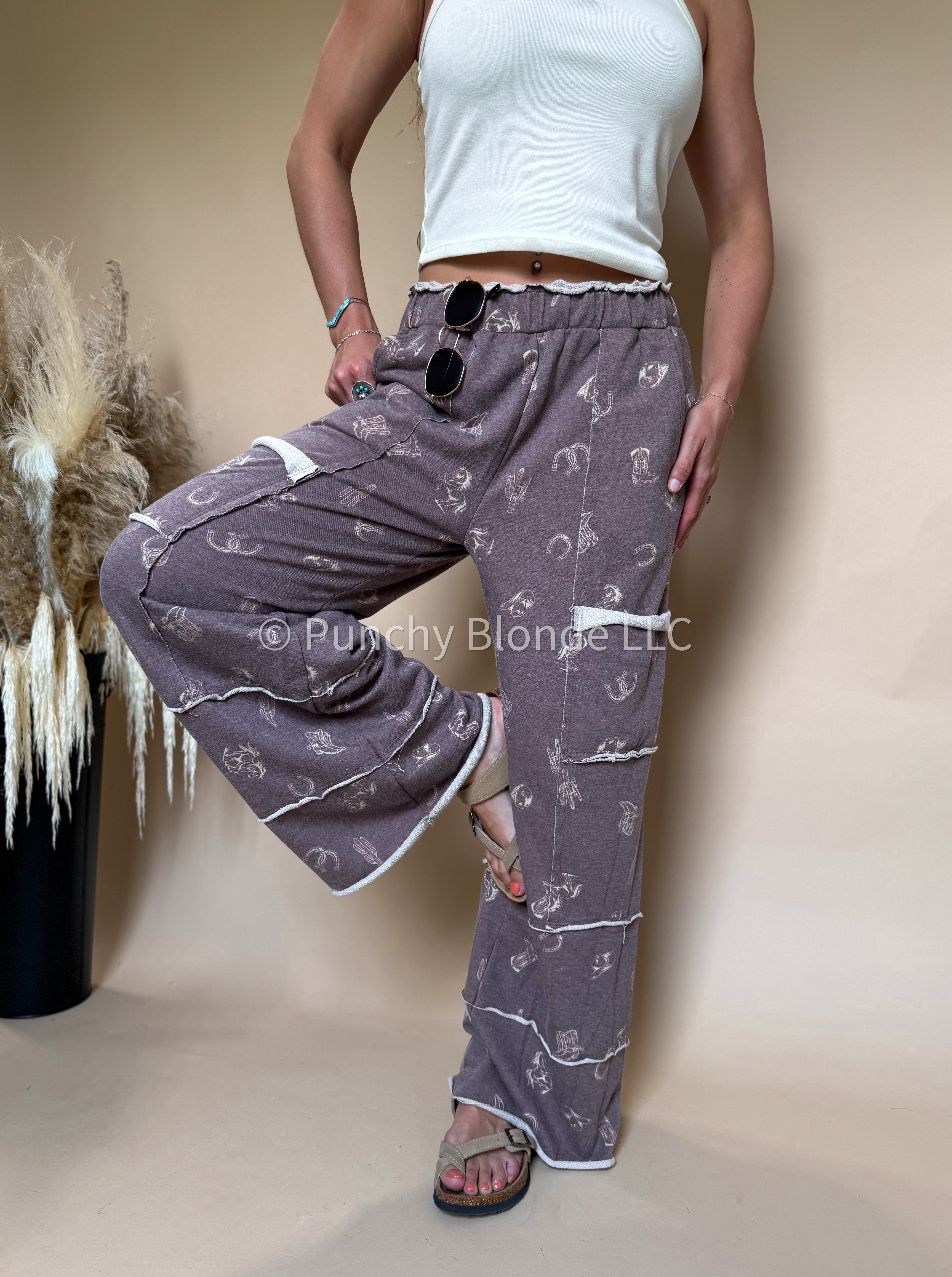 Cowgirl Trails Brown Cargo Pants