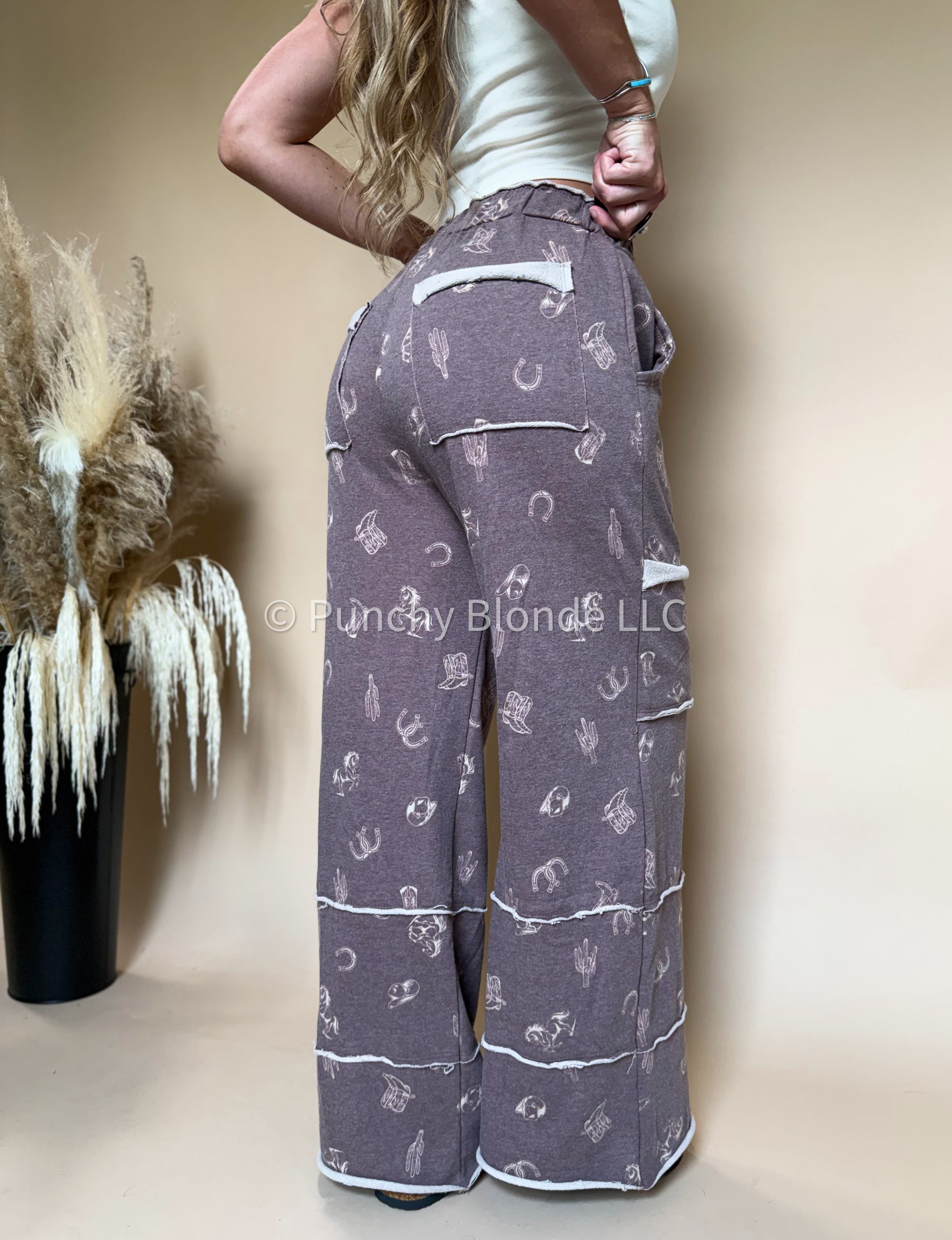 Cowgirl Trails Brown Cargo Pants