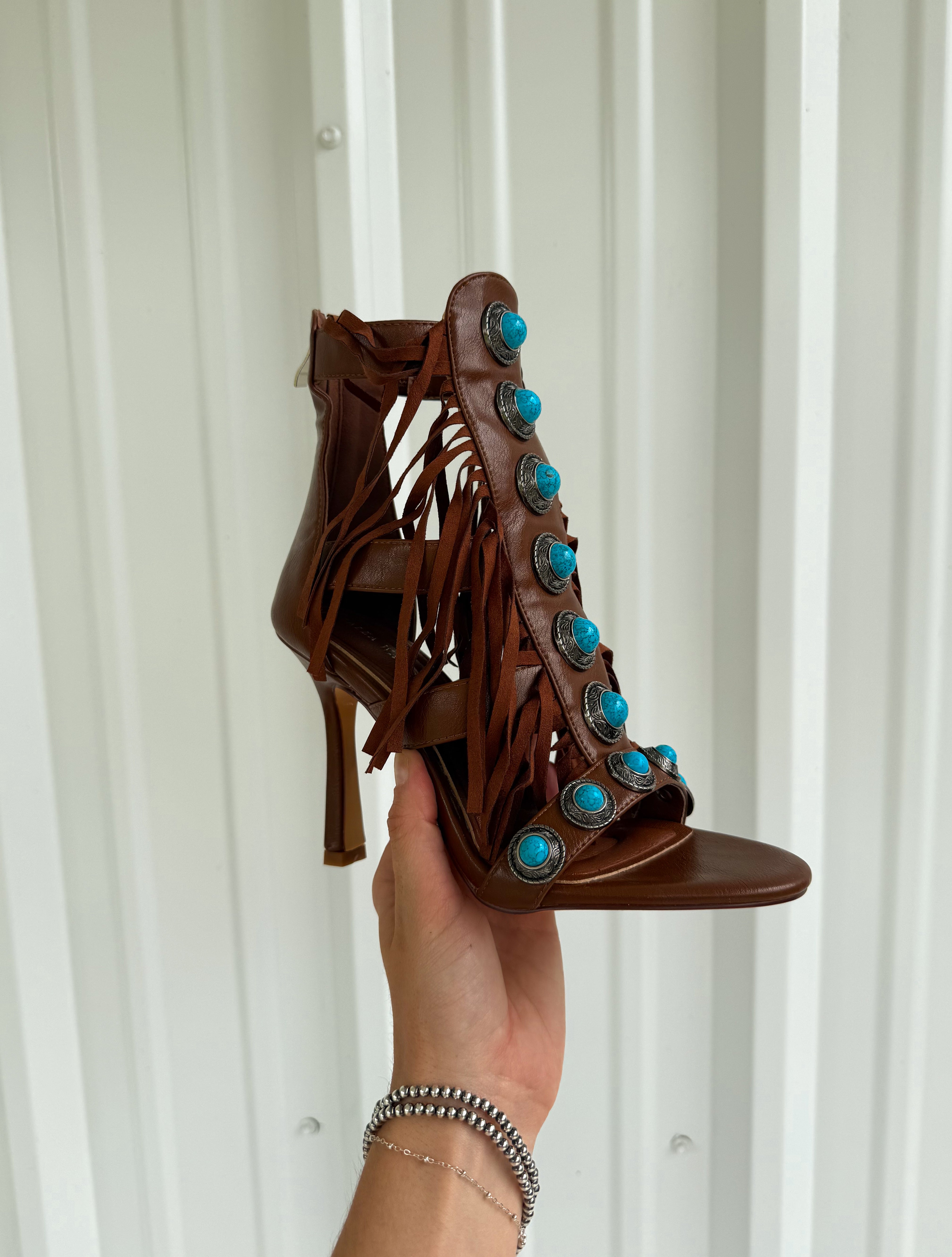 Turquoise Temptation Heels