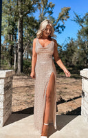 Rosé Sippin’ Sequin Dress