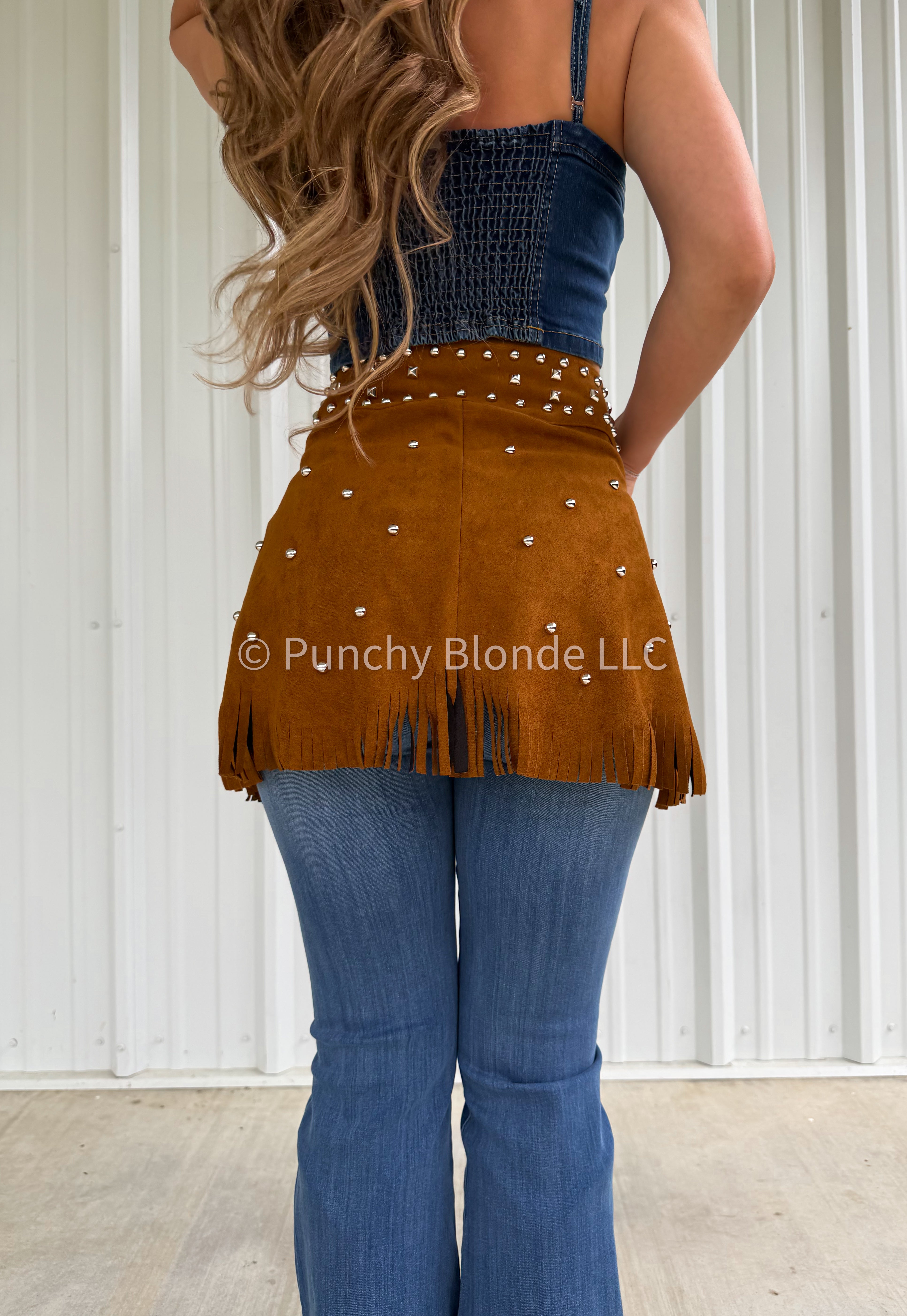 Golden Spur Belt Skirt