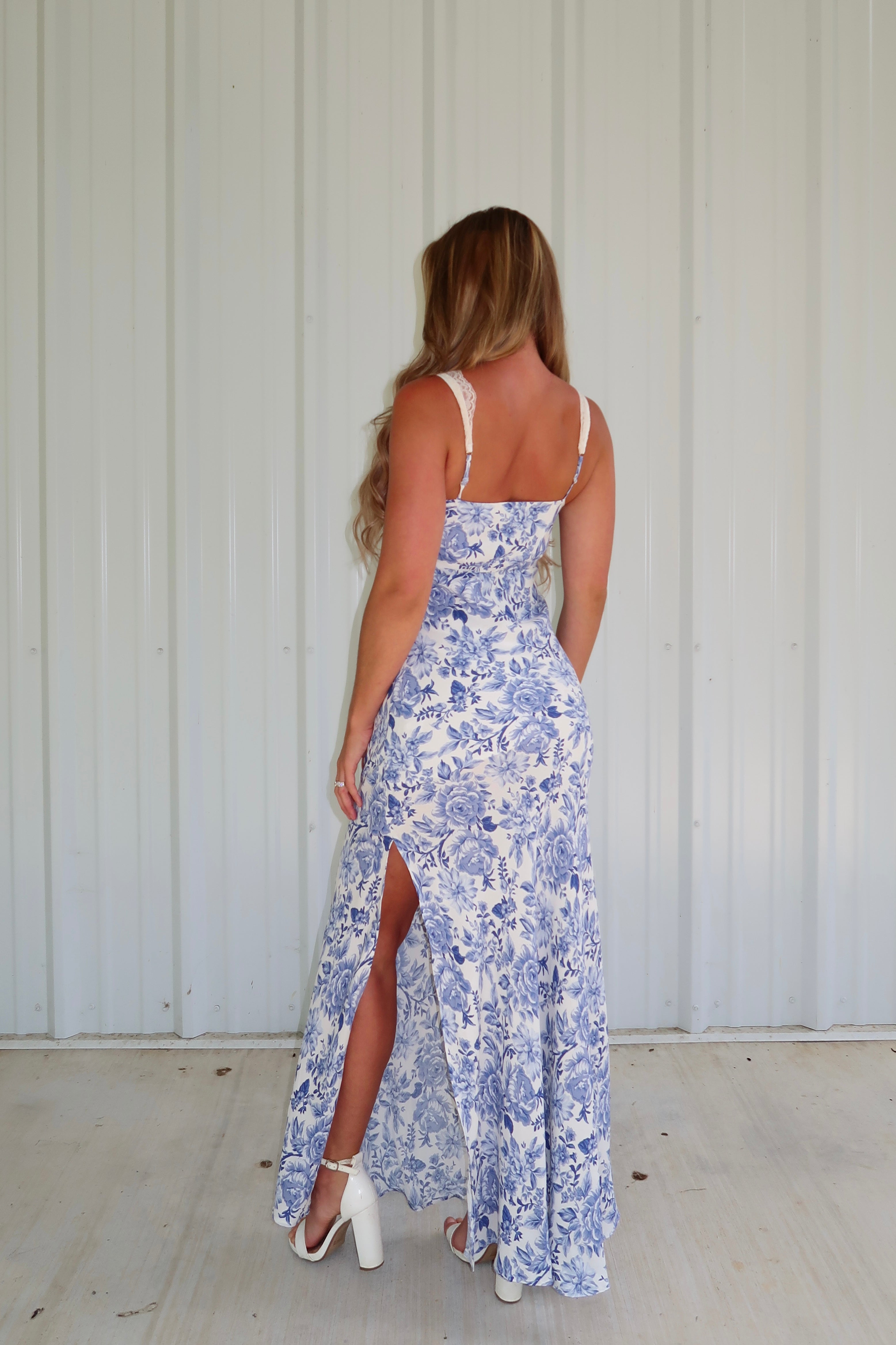 Laced In Floral Maxi Dress