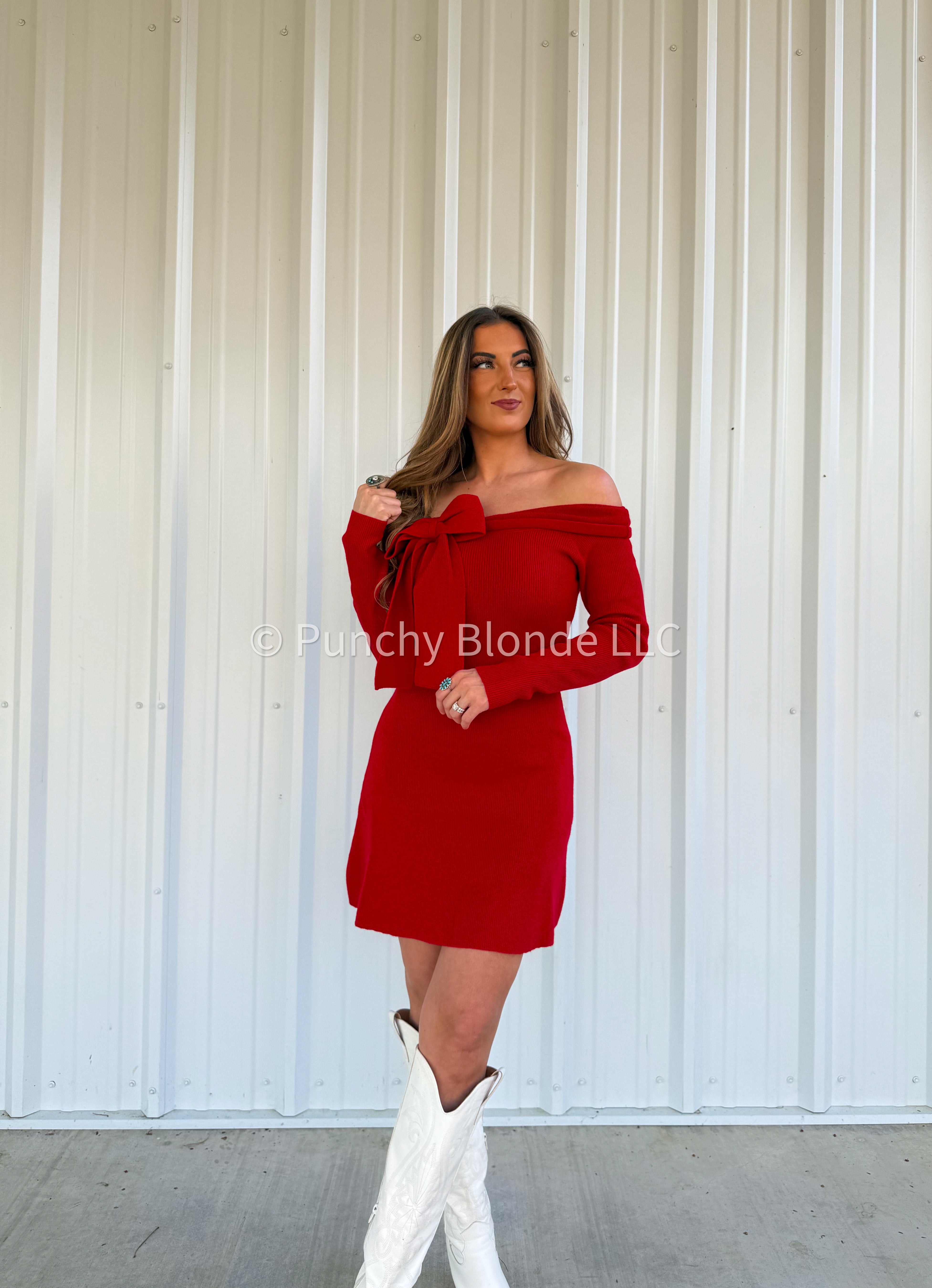 Falling For You Sweater Dress