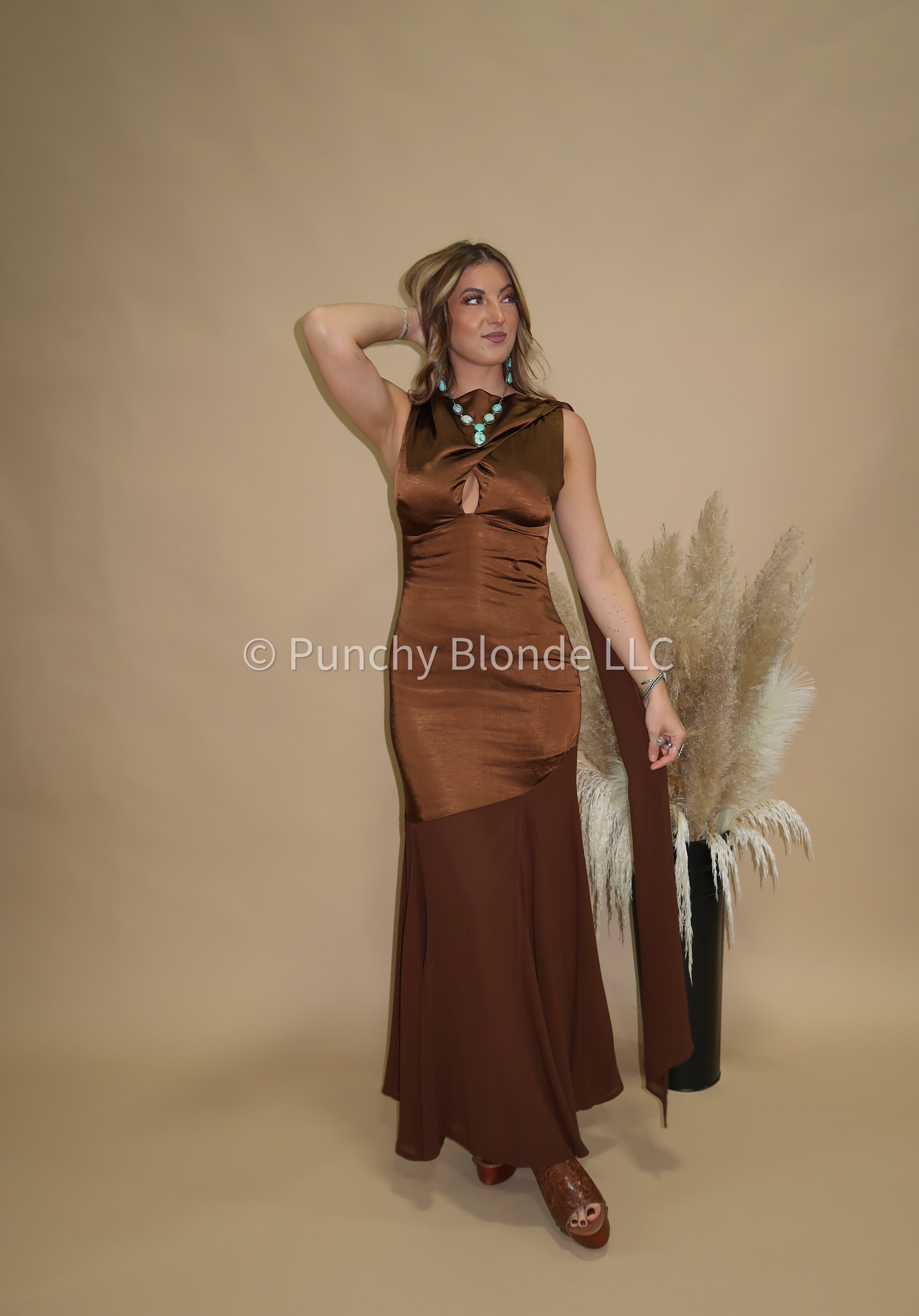 Rich Chocolate Maxi Dress