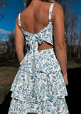 Blue Bird Floral Maxi Dress
