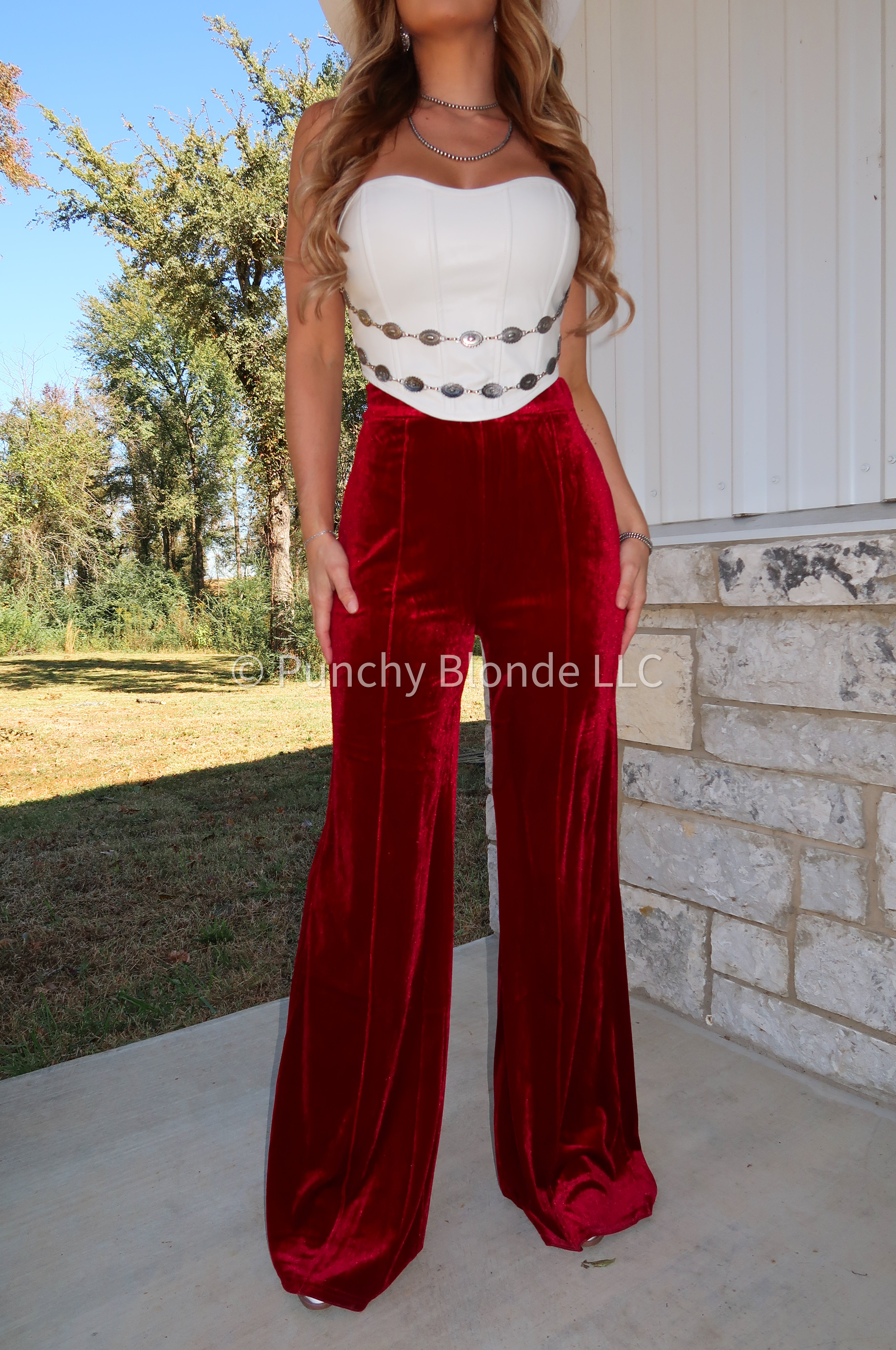 Rockin’ Around Velvet Trousers