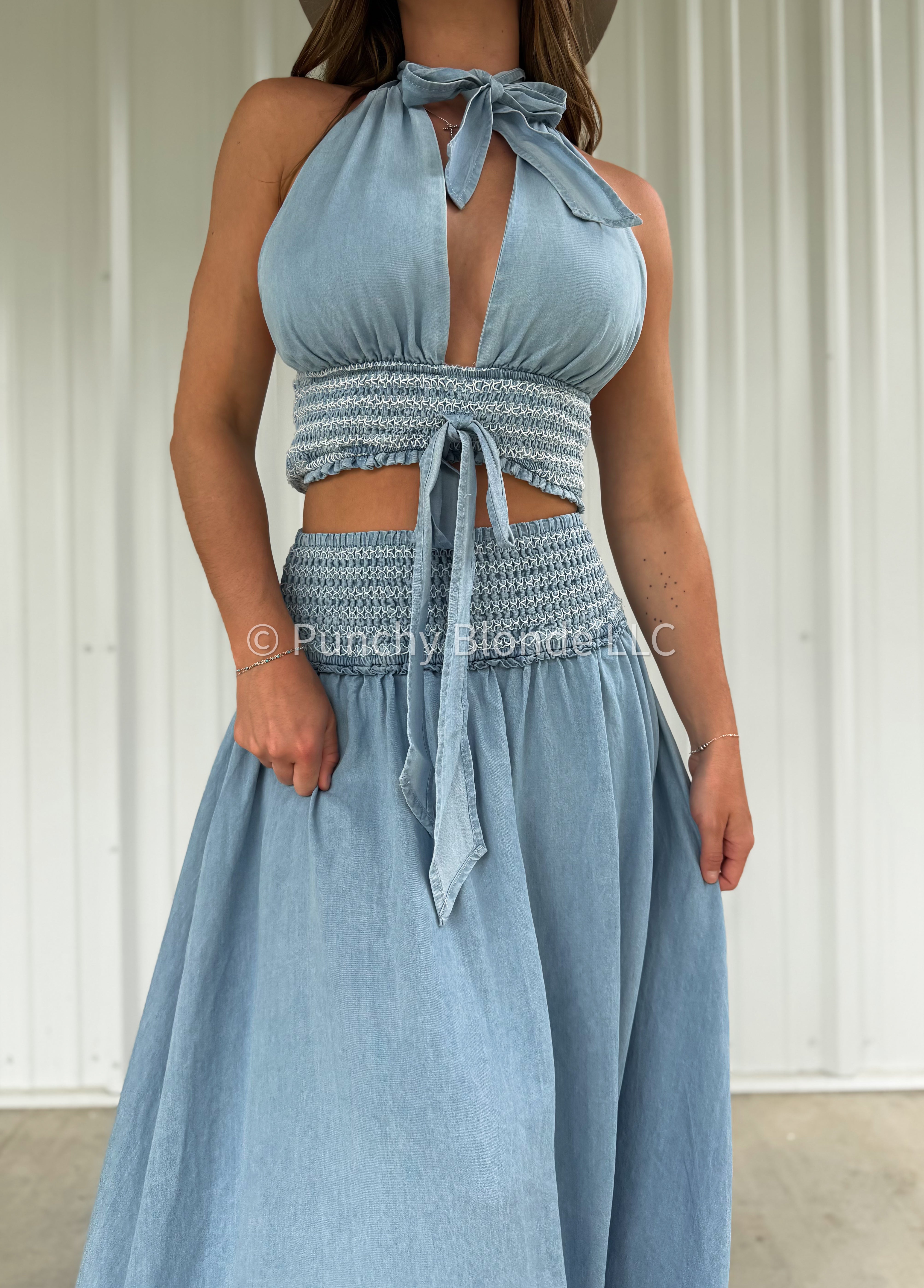 Denim Dreams Two Piece Set