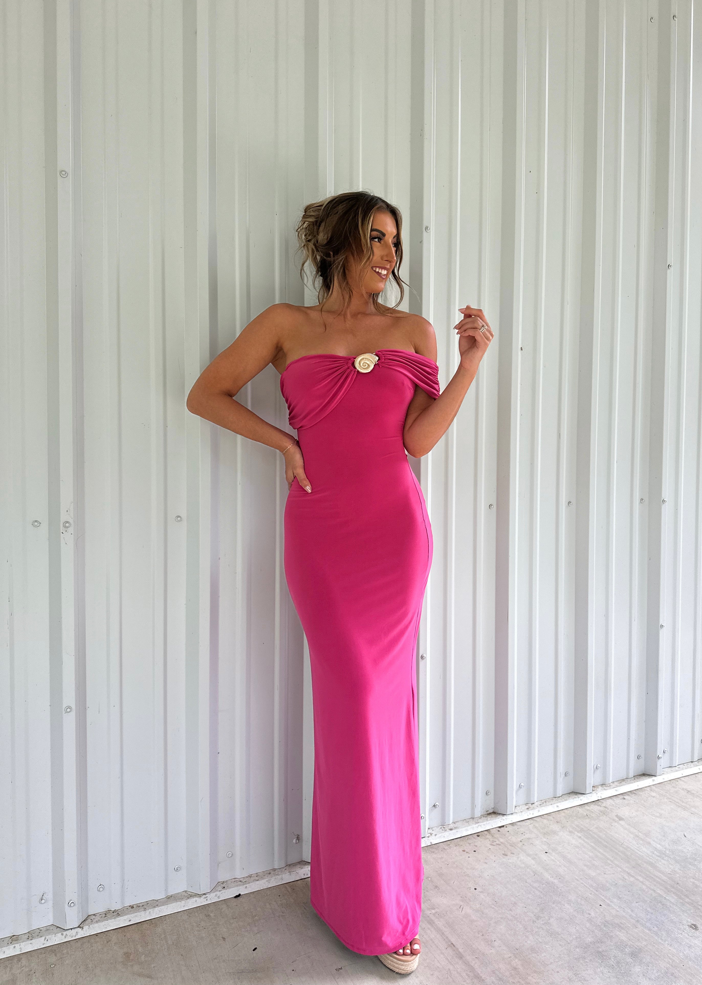 Pink Conch Maxi Dress
