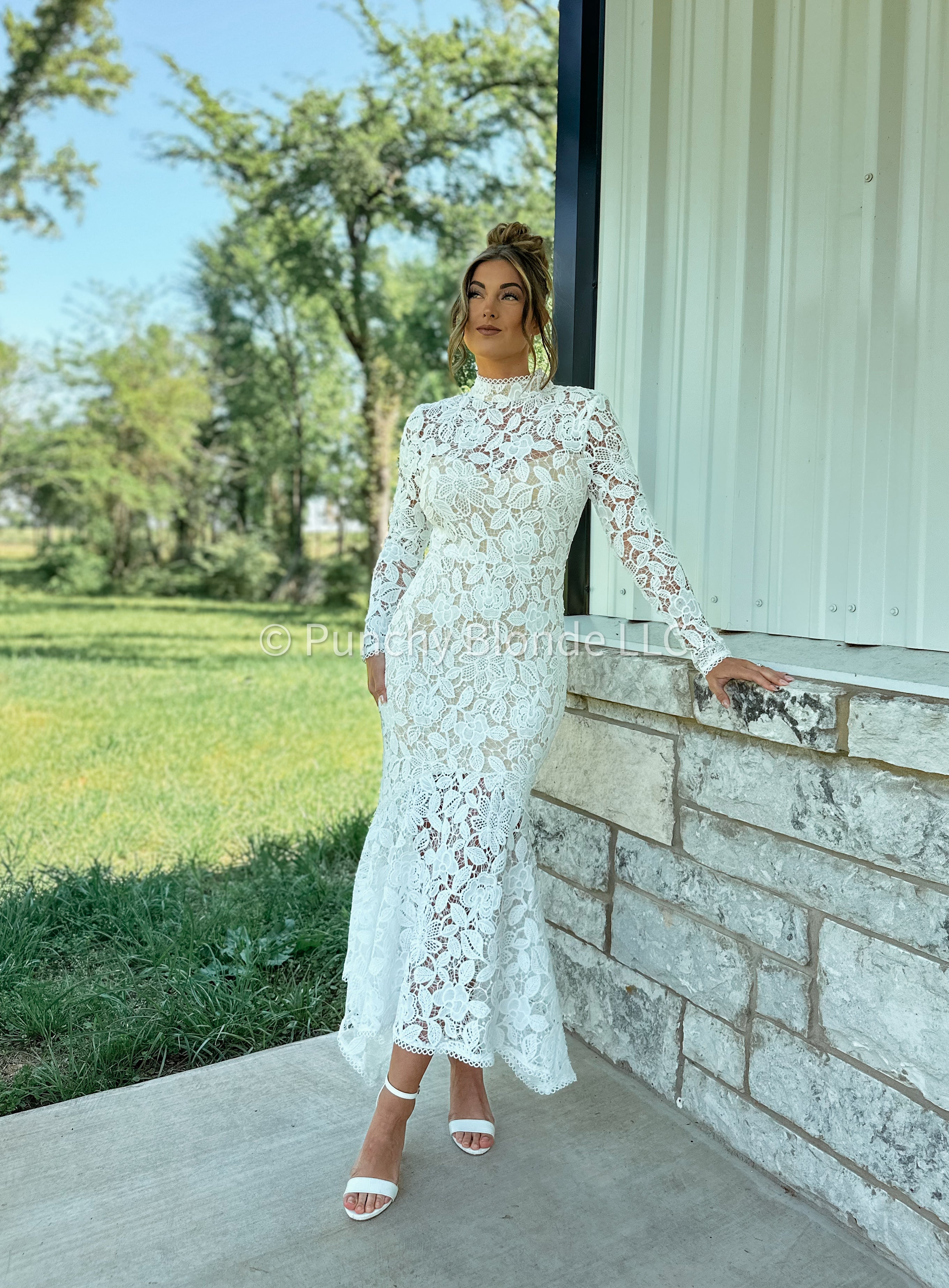 Sweet Lace Midi Dress