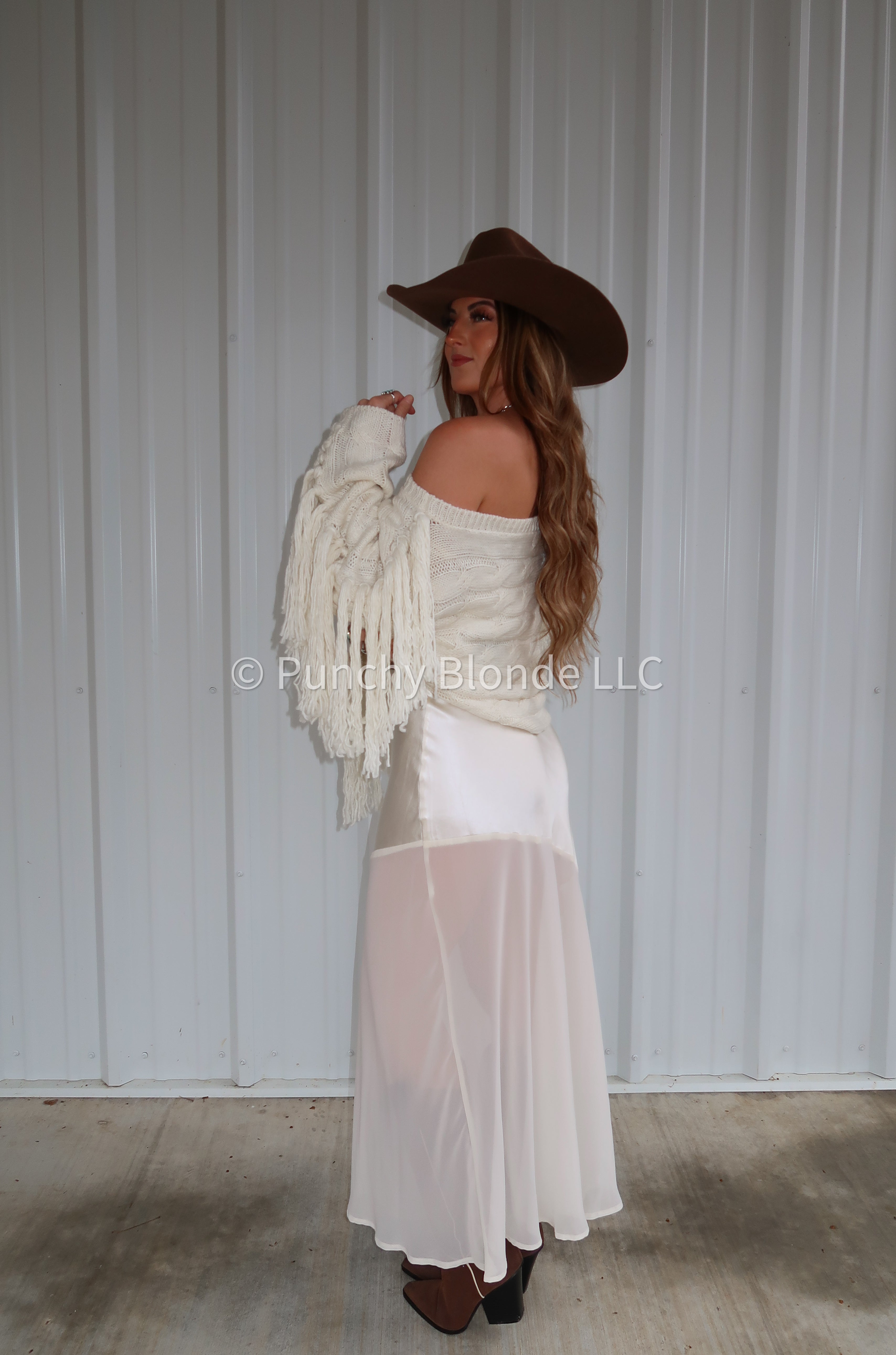 Ivory Western Sweater