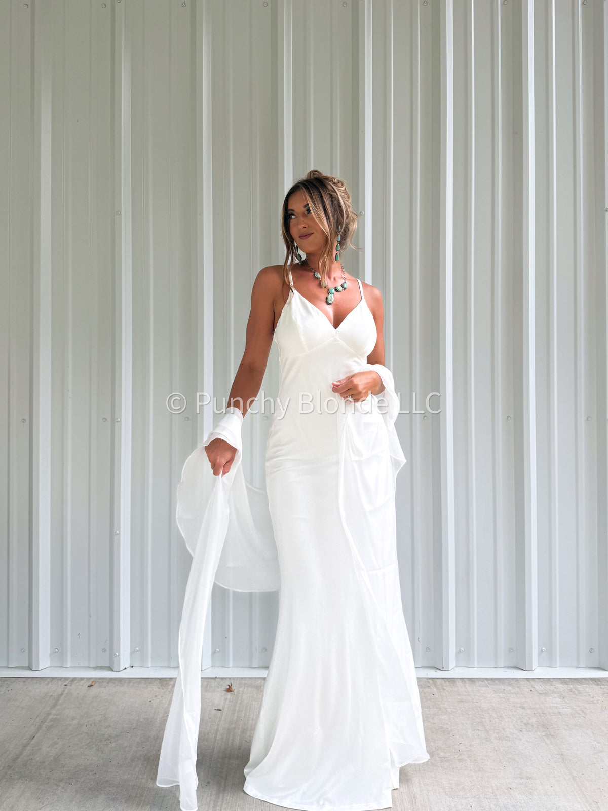 Coming December 2026 * Southern Vow Cape Dress