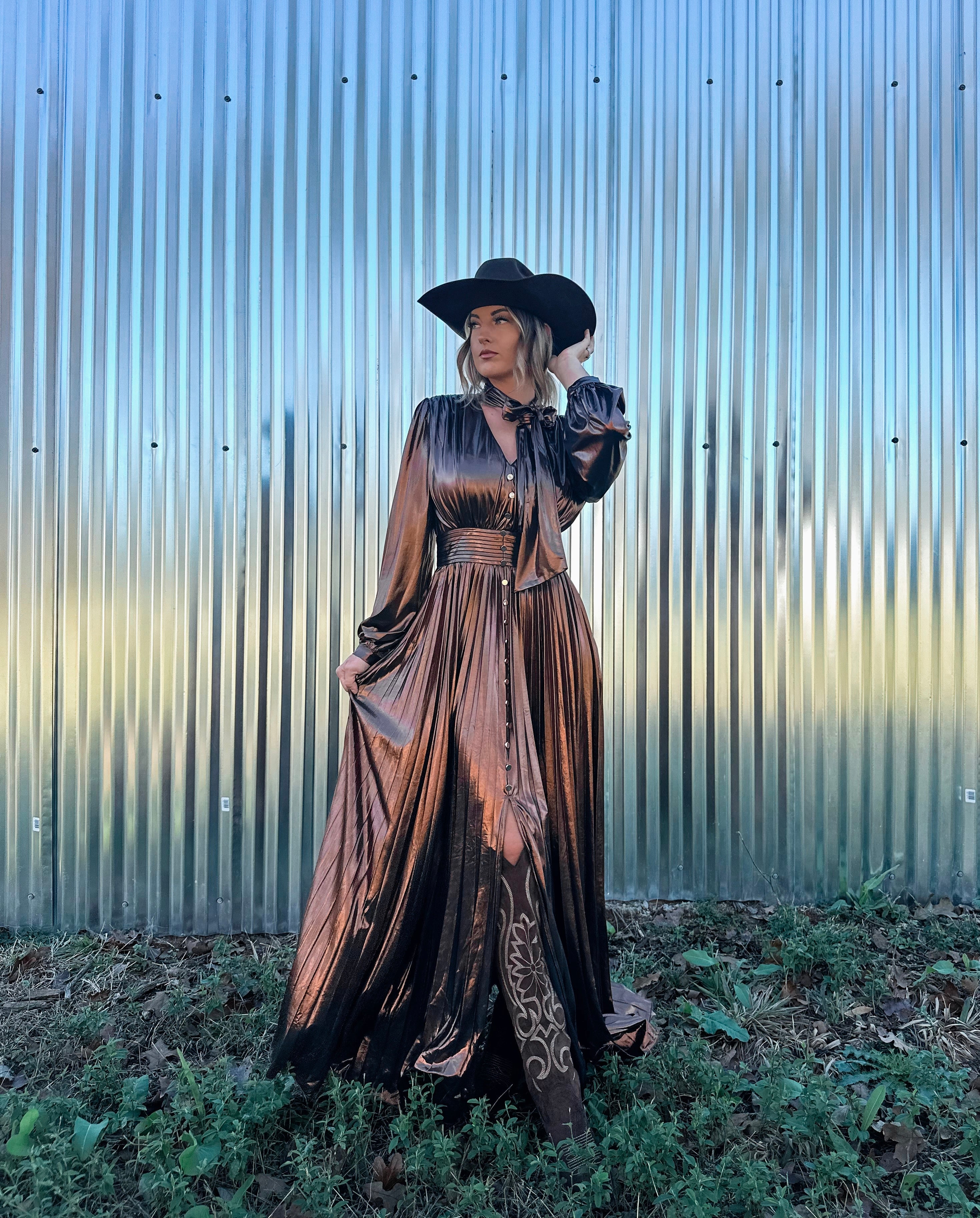 Western Willow Maxi Dress