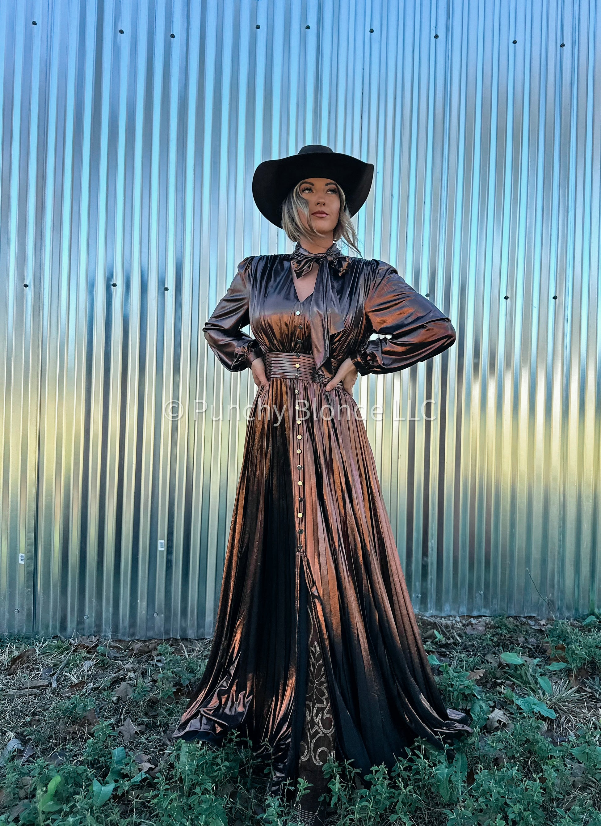 Western Willow Copper Maxi Dress Western Willow Copper Maxi Dress