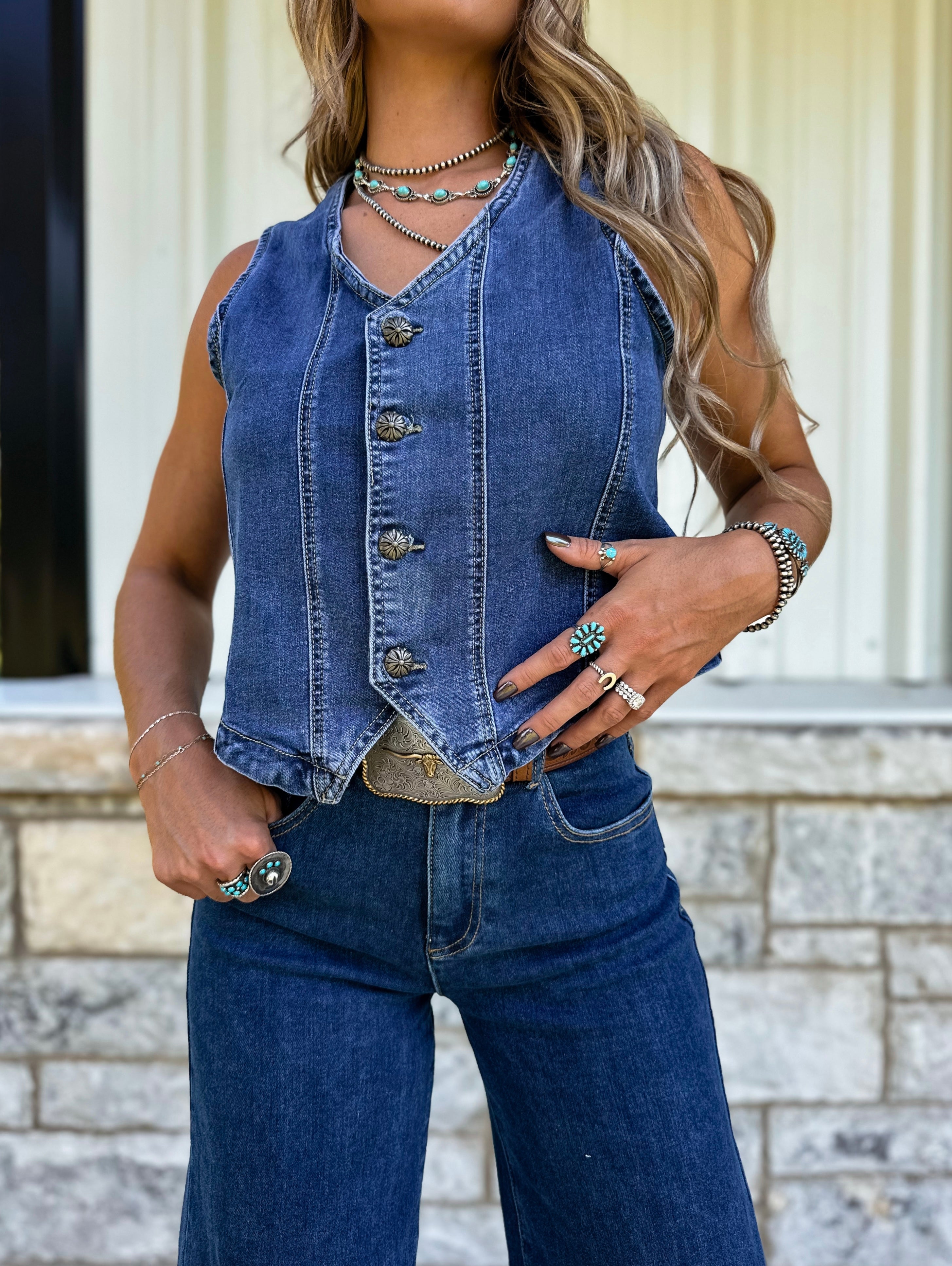 Space Cowboy Denim Vest