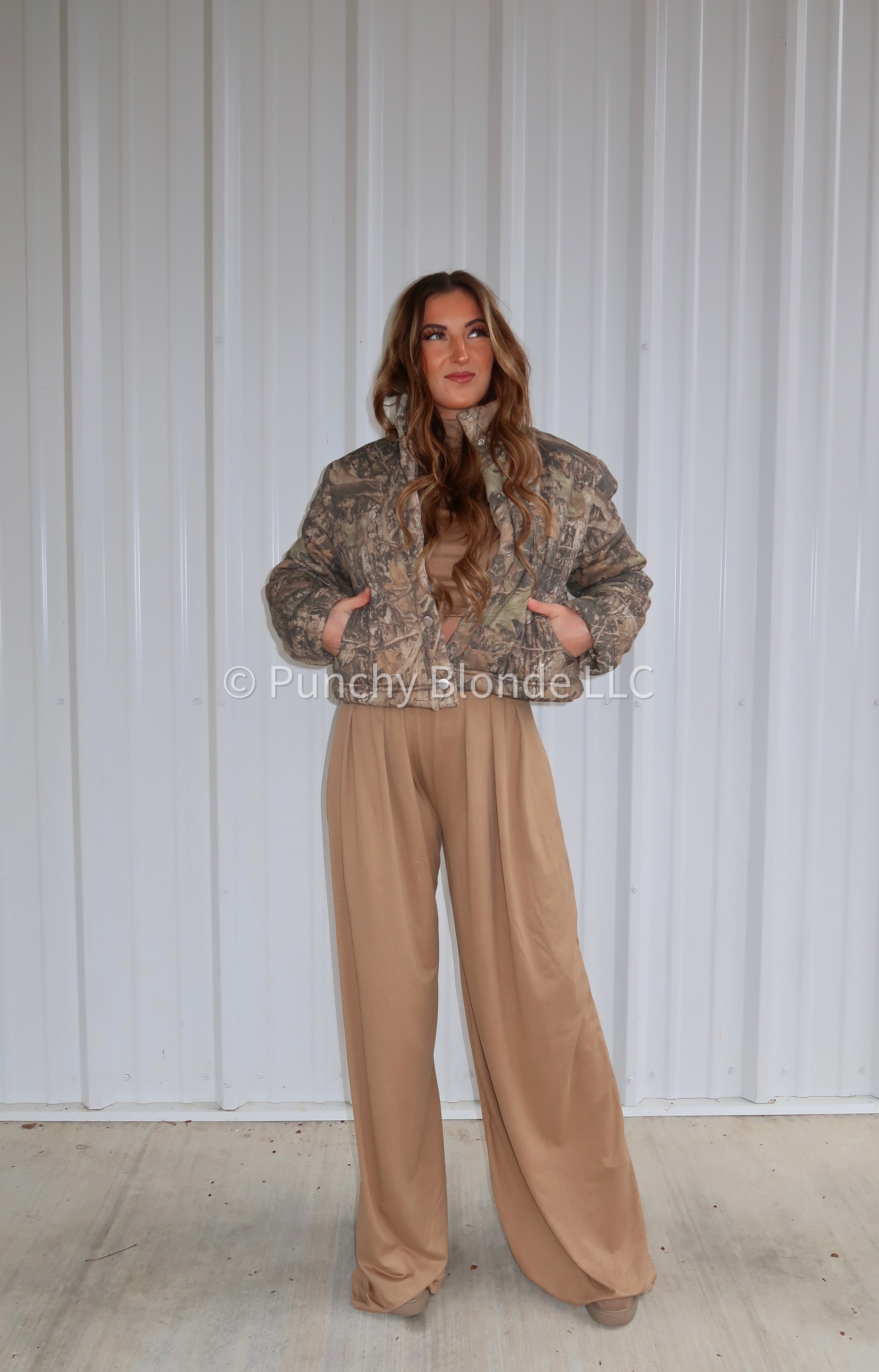 Woodlands Camo Puffer Jacket