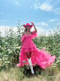 Flirtatious In Pink Maxi Dress