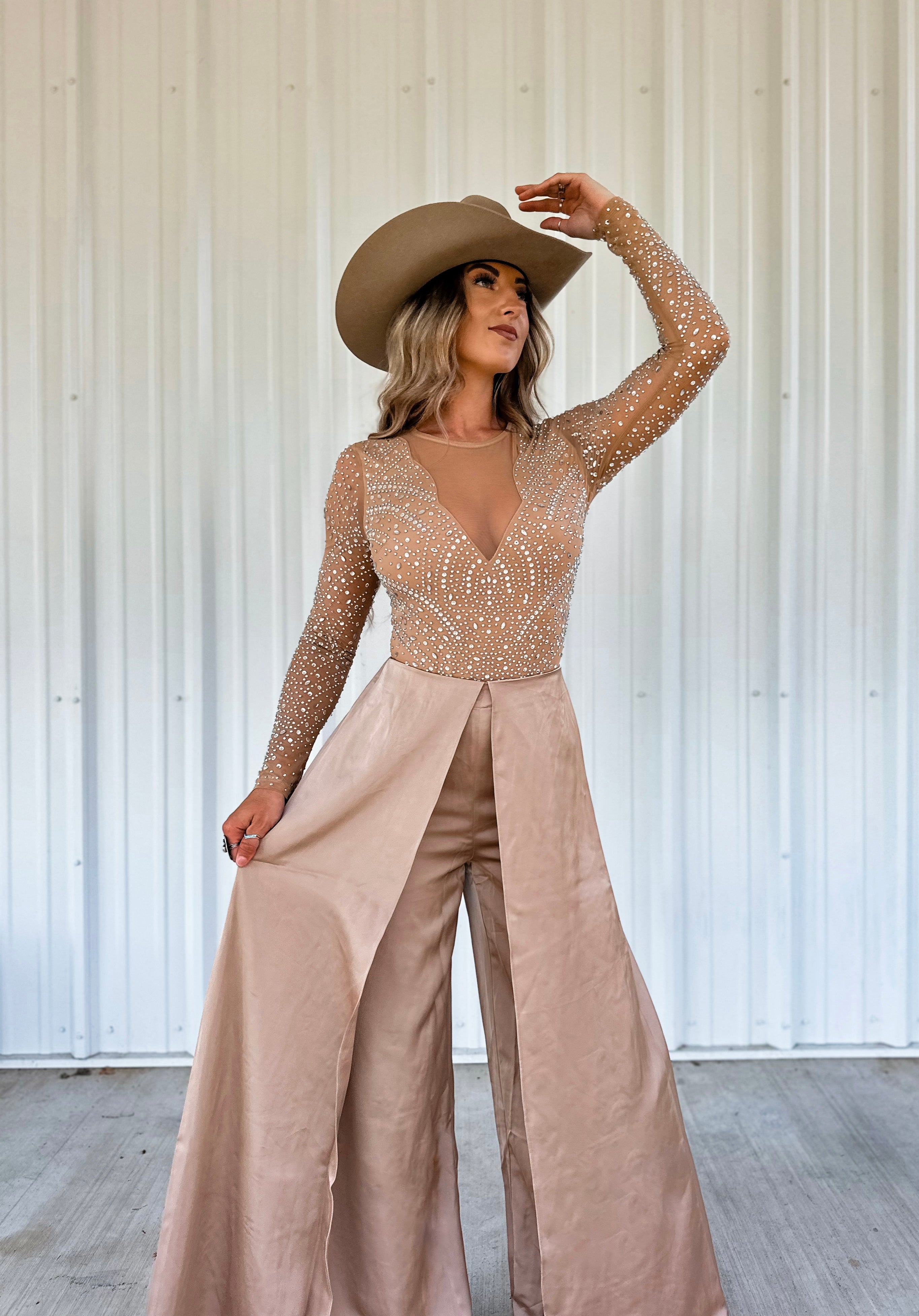 Golden Days Rhinestone Bodysuit