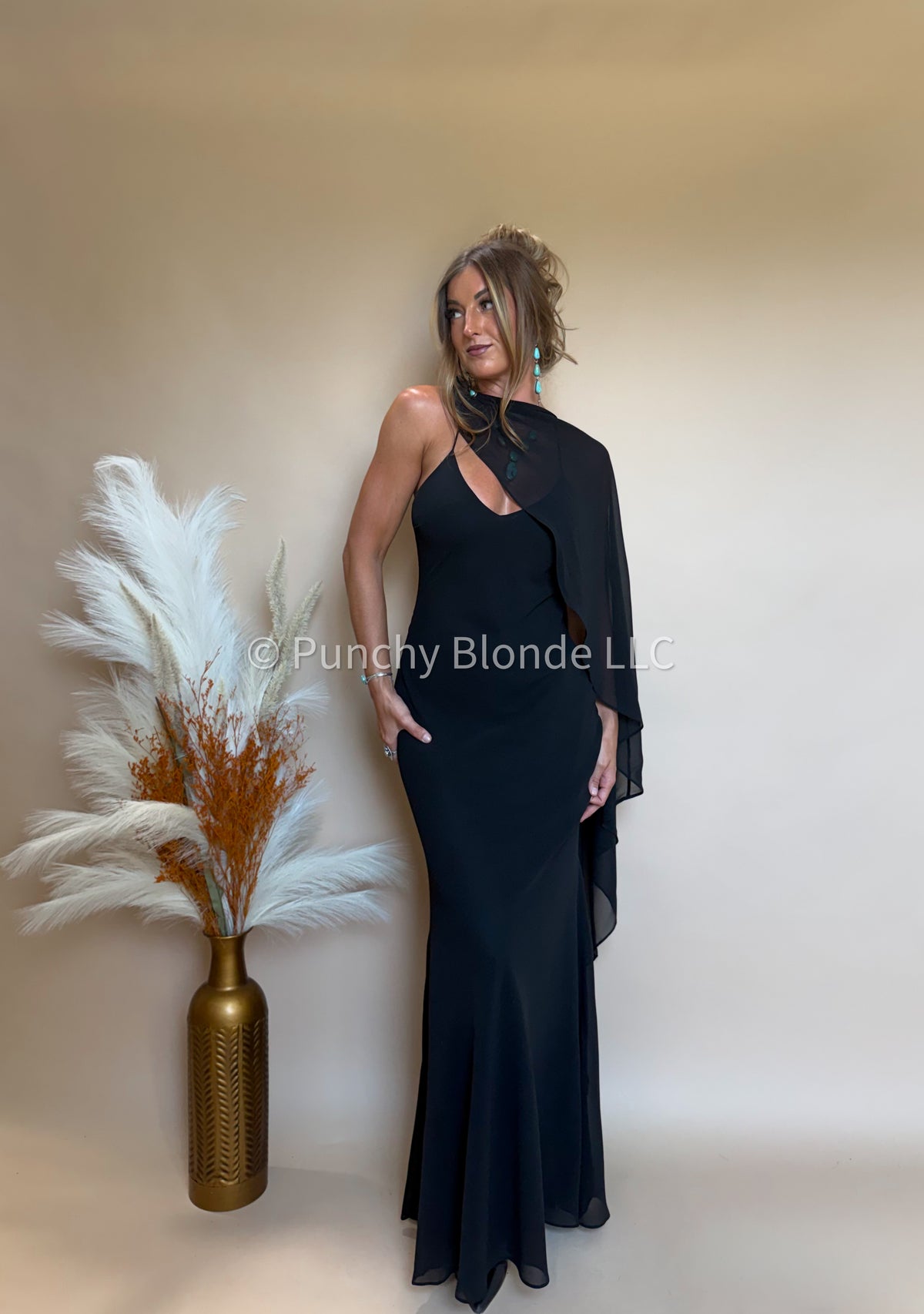 Blackbird Cape Dress