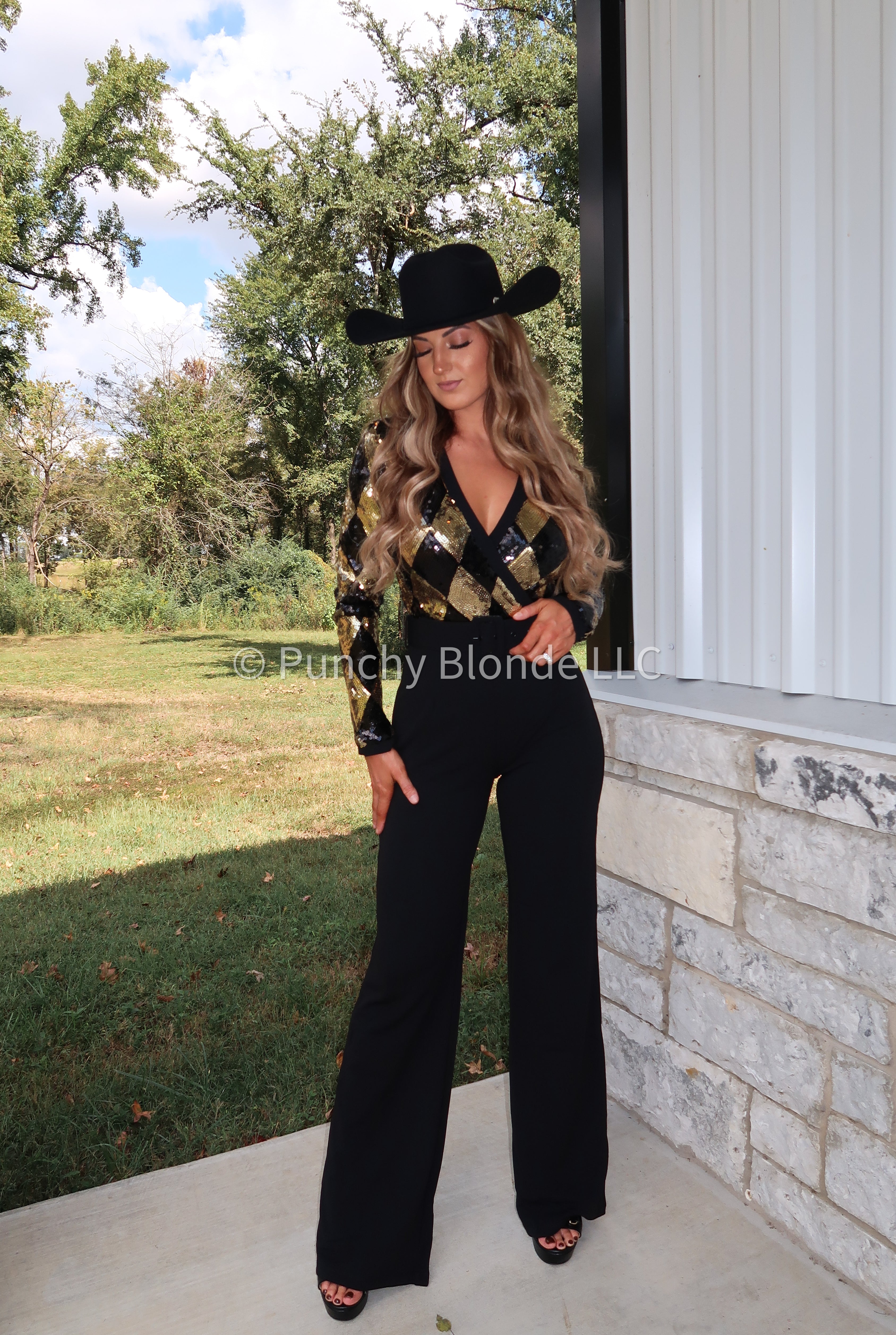 Roll The Dice Sequin Jumpsuit