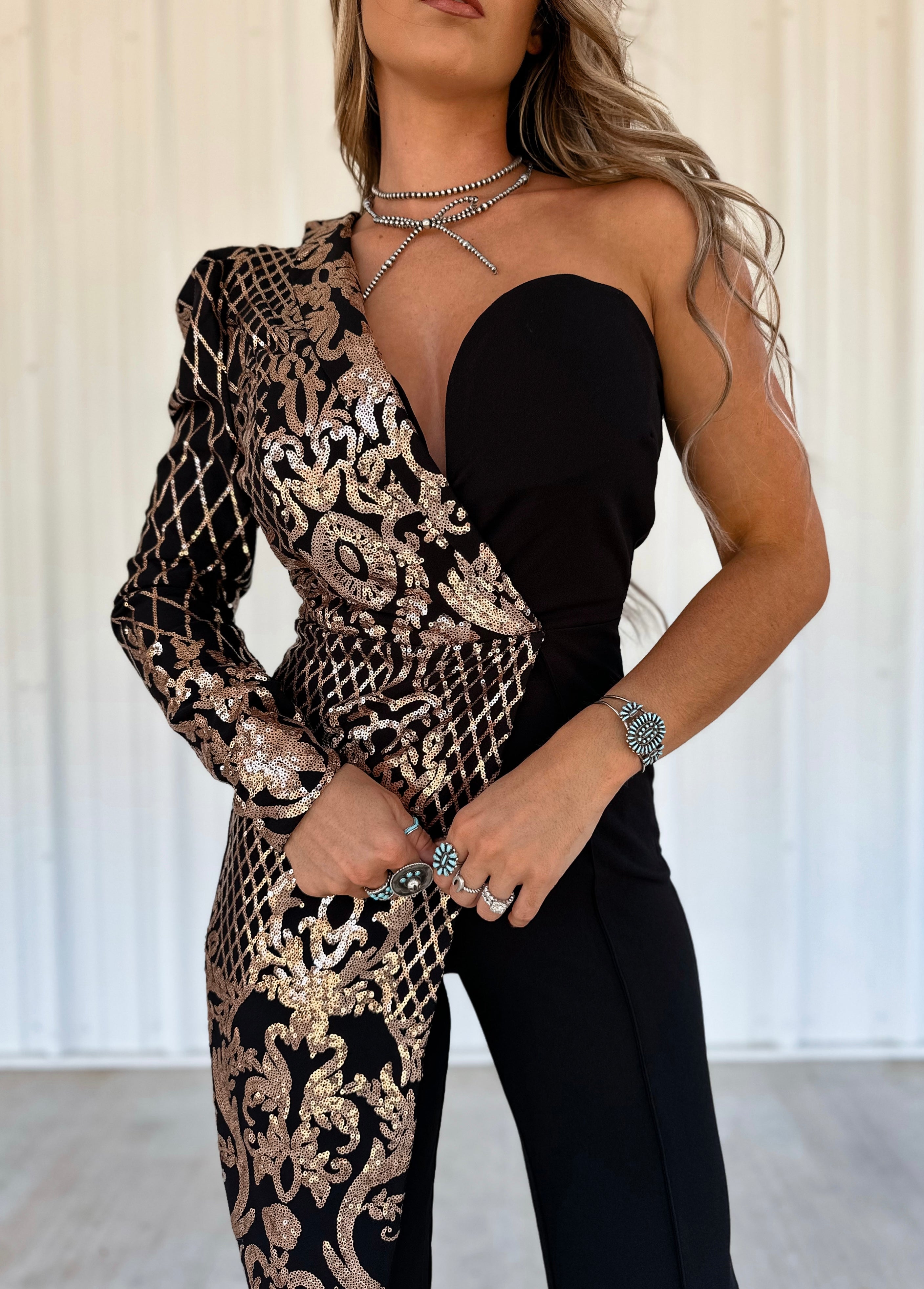 Vegas Sequin Jumpsuit