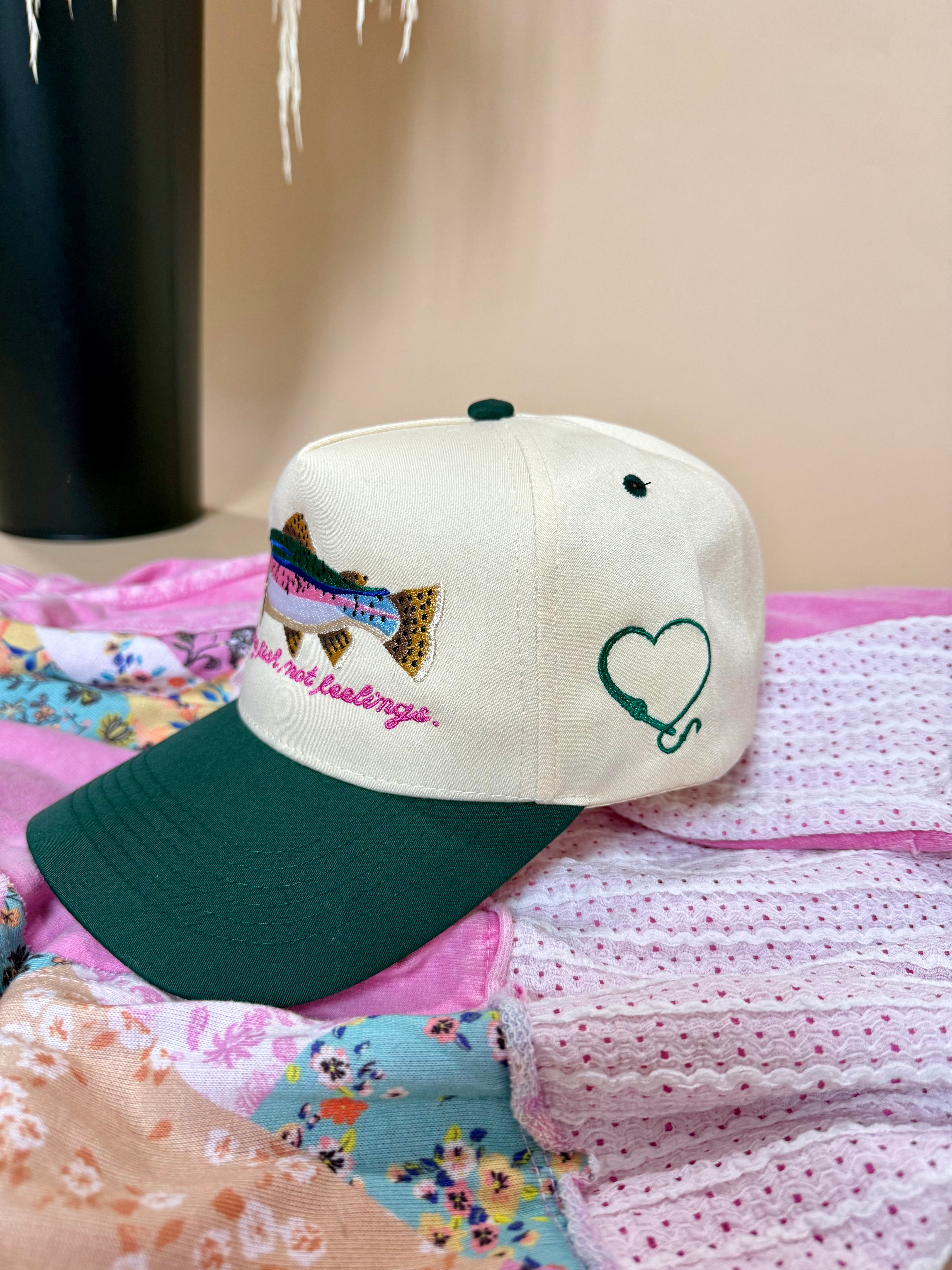 Catching Fish, Not Feelings Trucker Hat